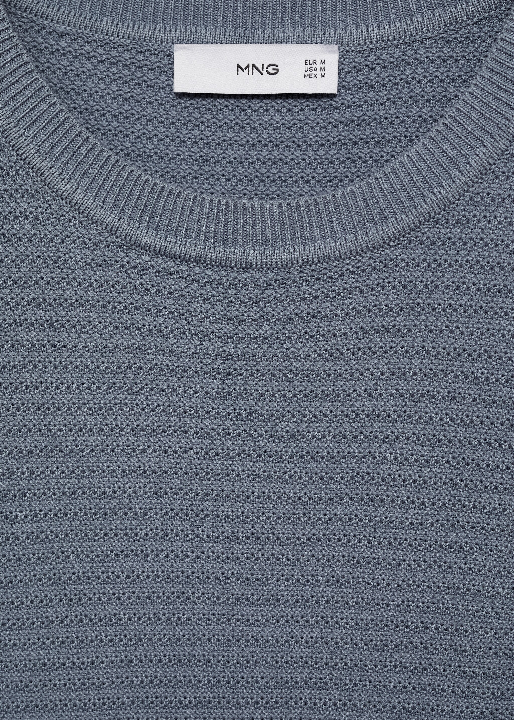 Strick-T-Shirt aus Tencel mit Zopfmuster - Detail des Artikels 8