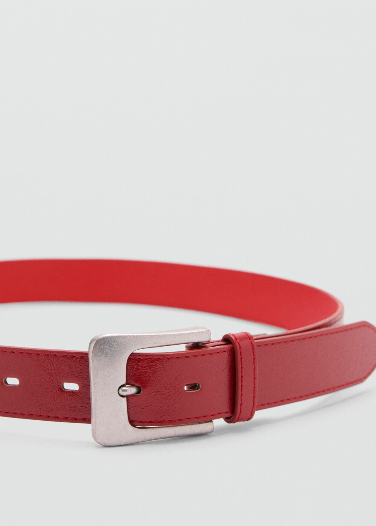 Square Buckle Long Belt