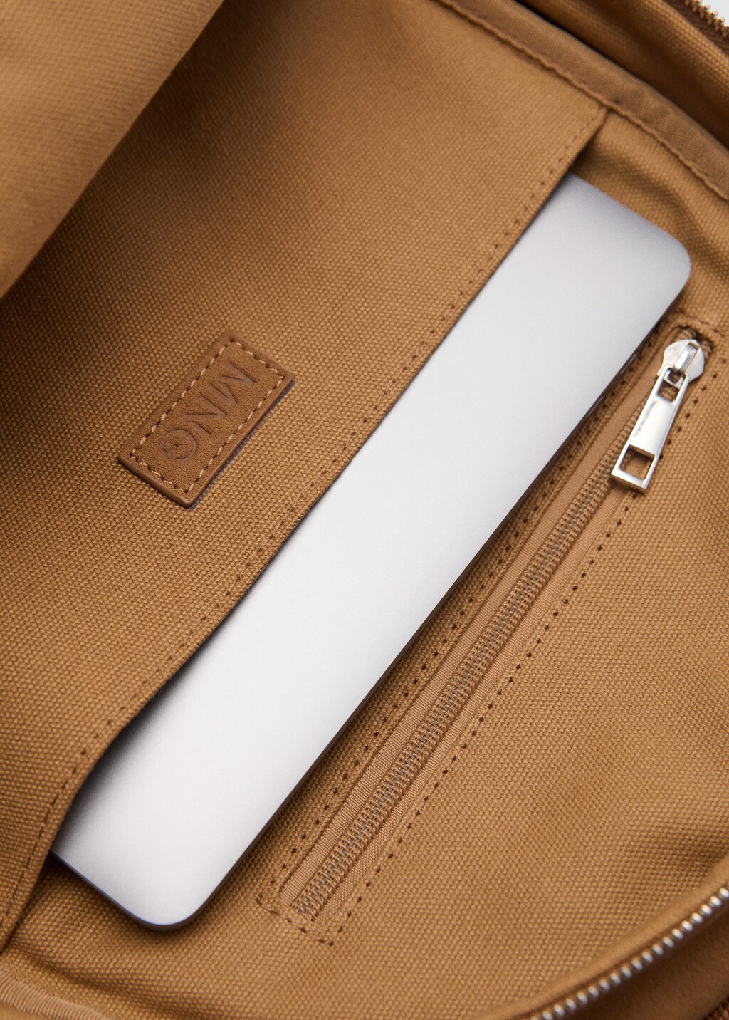 Mochila combinada canvas