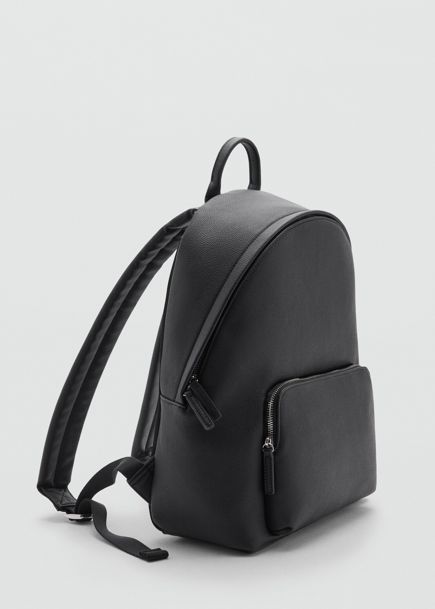 Sac à dos simili-cuir effet grainé - Plan moyen