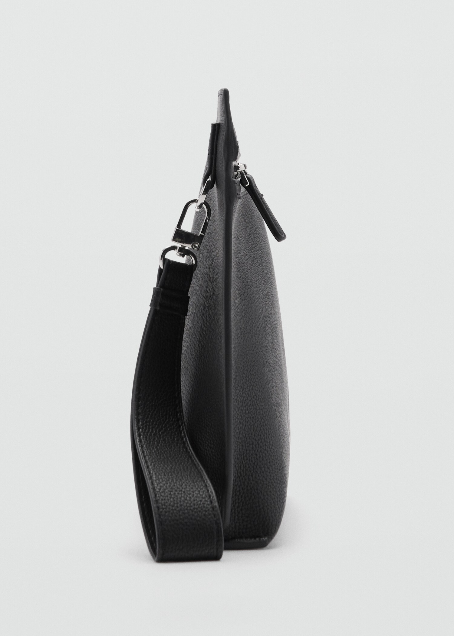 Leather-effect handbag - Medium plane