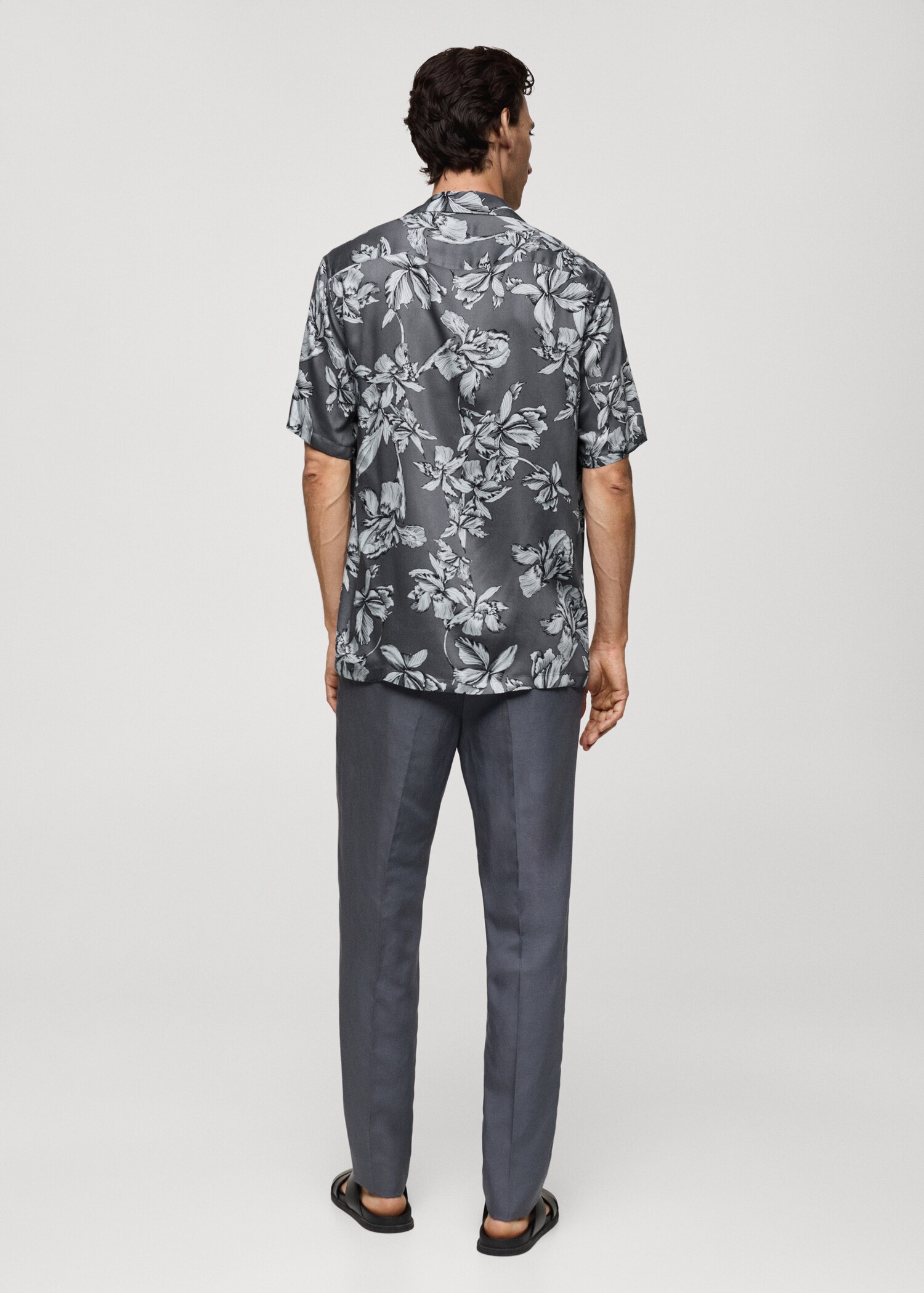 Regular-fit Hawaiian-print shirt - Reverse of the article