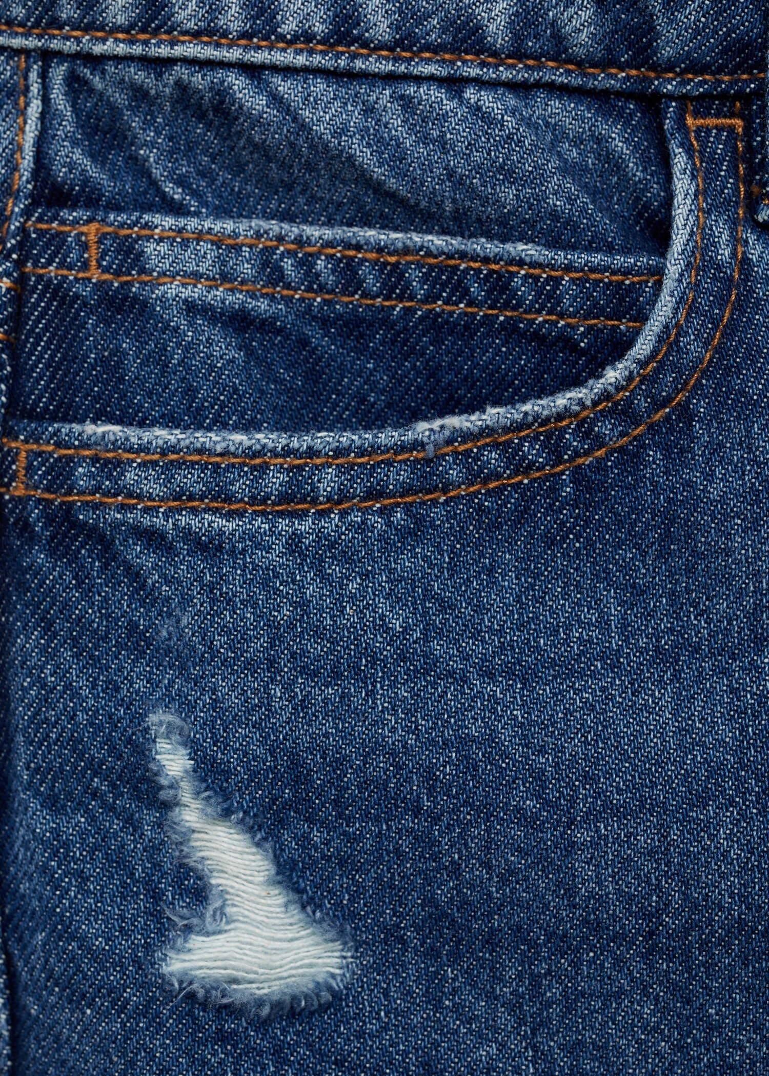 Dad decorative ripped jeans - Details of the article 0