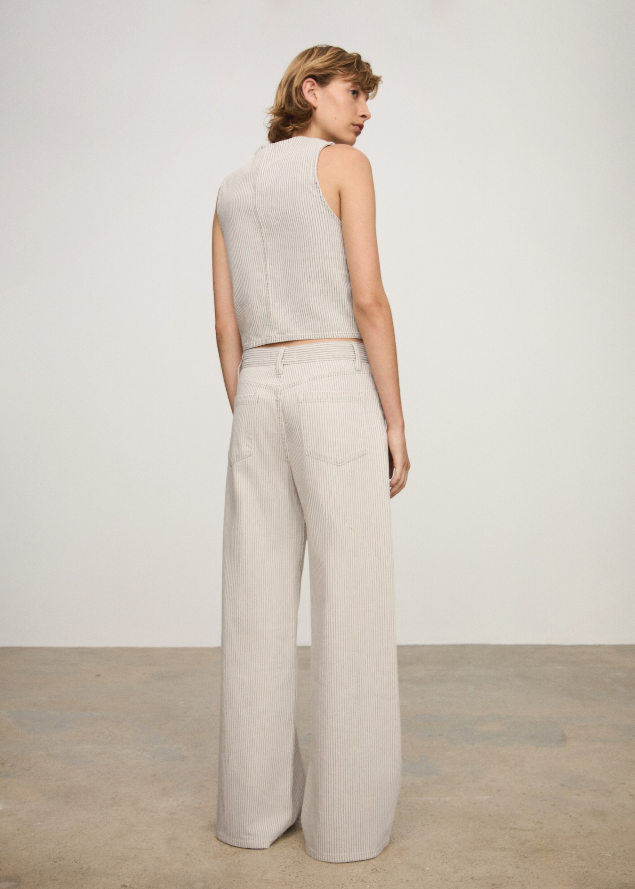 Jeans wideleg rayas - Reverso del artículo