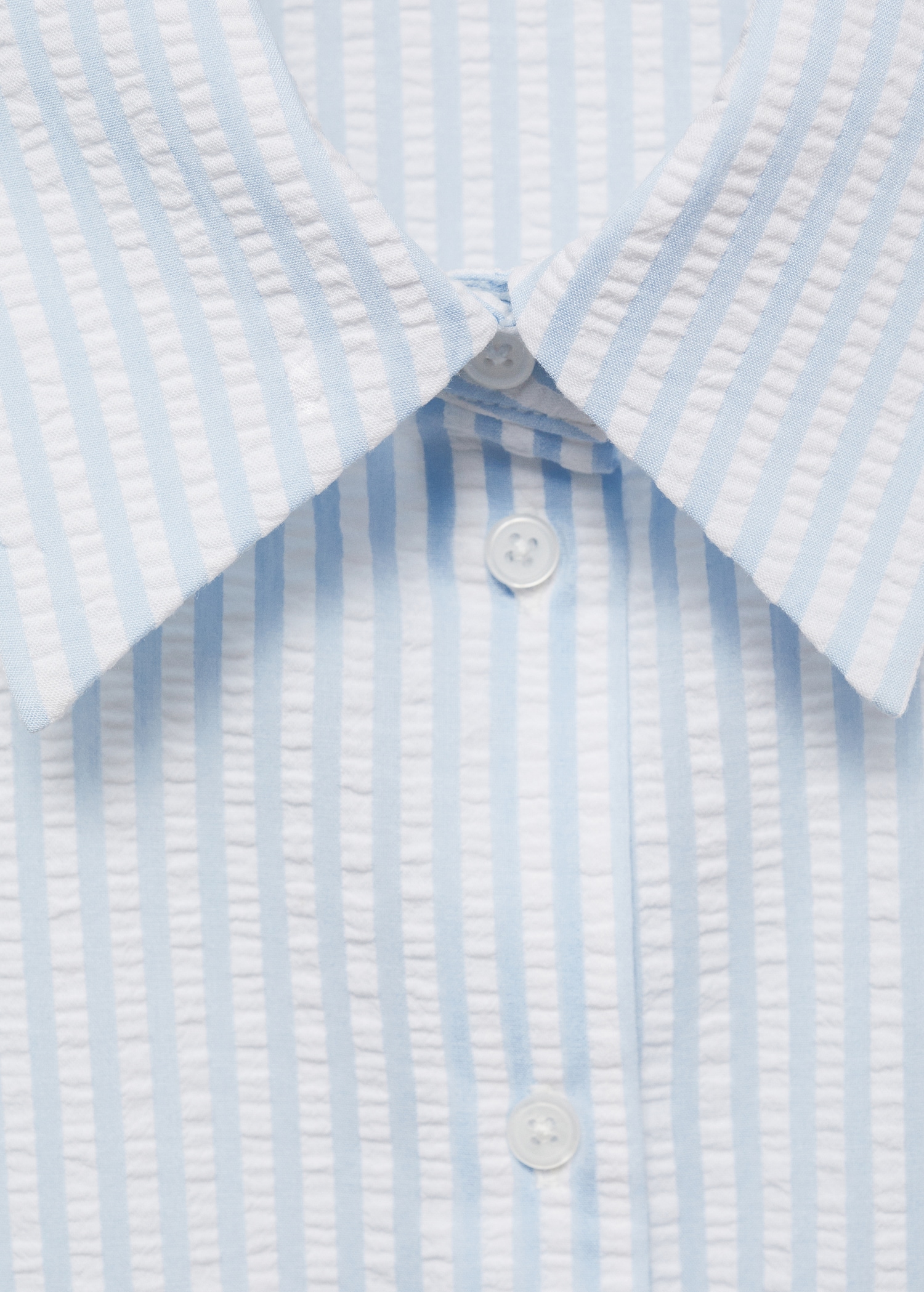 Striped textured shirt - Details of the article 8