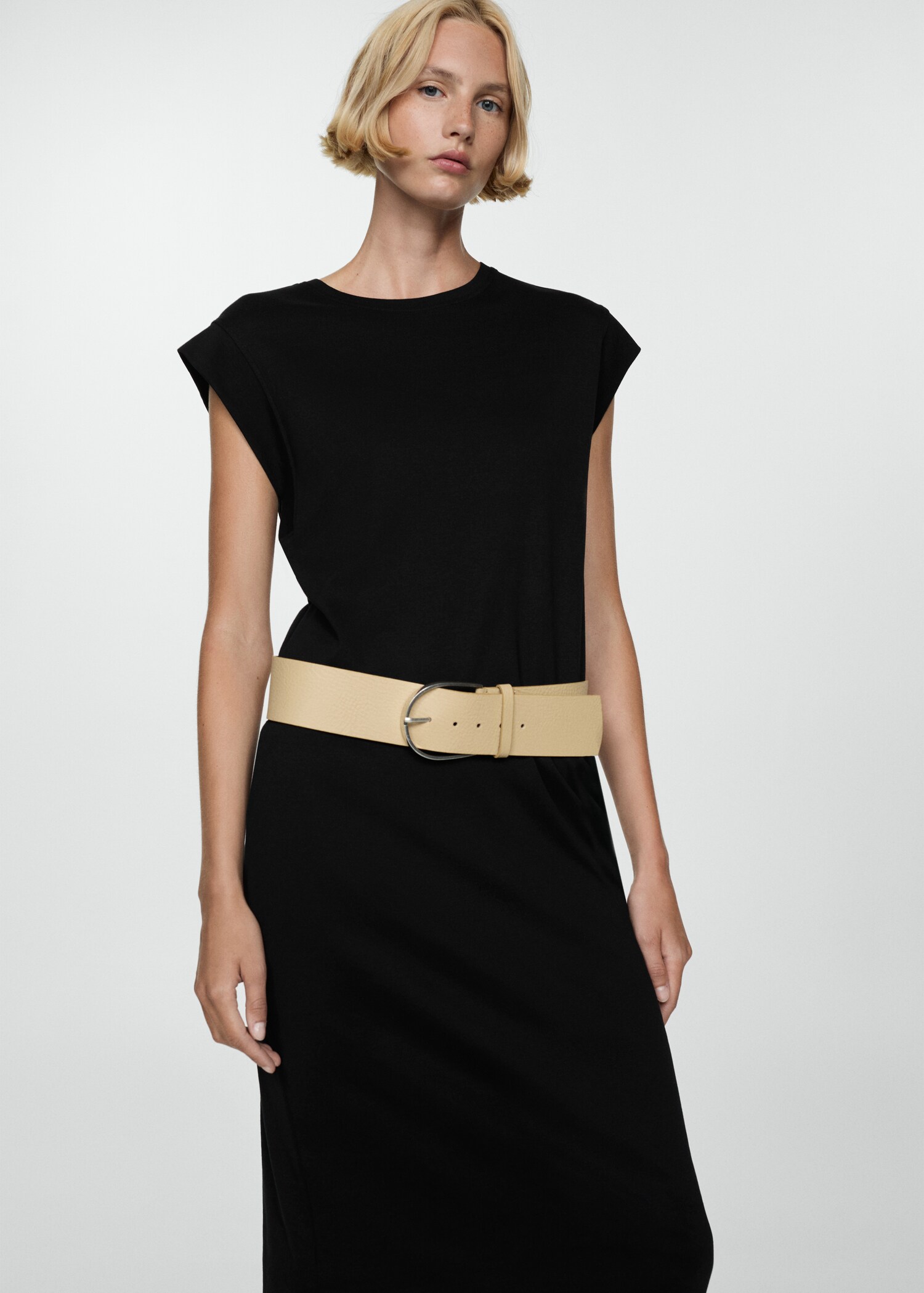 Cotton midi dress - Medium plane
