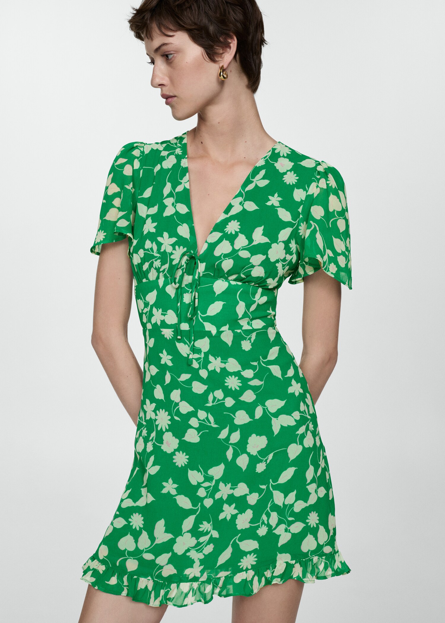 Robe courte imprimée - Plan moyen