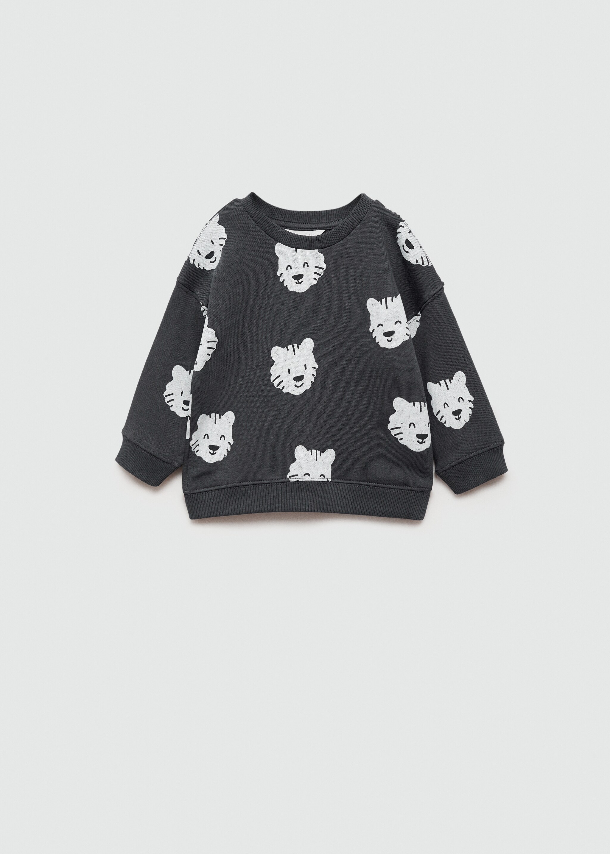 Sweatshirt com estampado de tigres - Artigo sem modelo