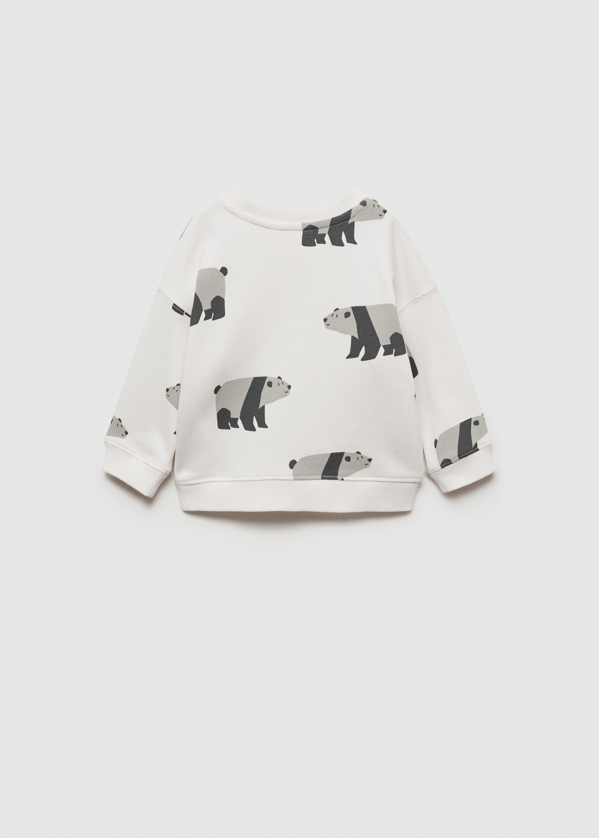 Sweatshirt estampada com urso - Verso do artigo