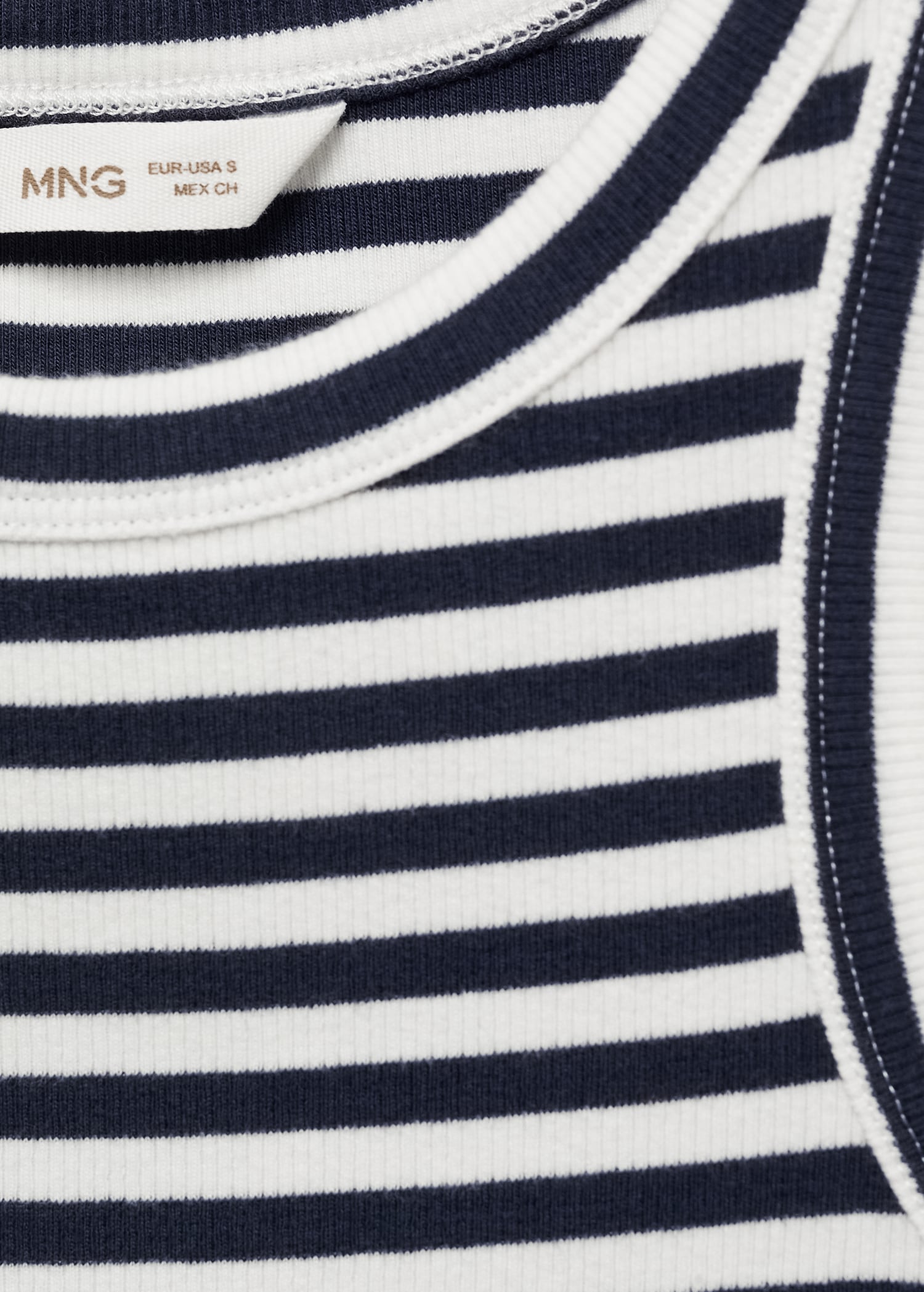 Ribbed cotton-blend top - Details of the article 8