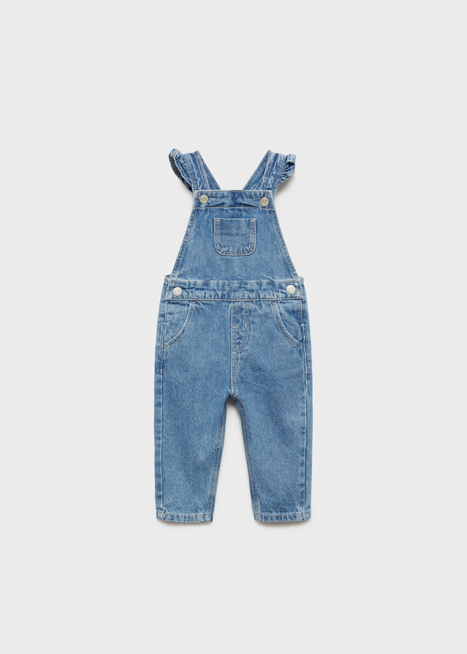 Frills denim dungarees - Article without model