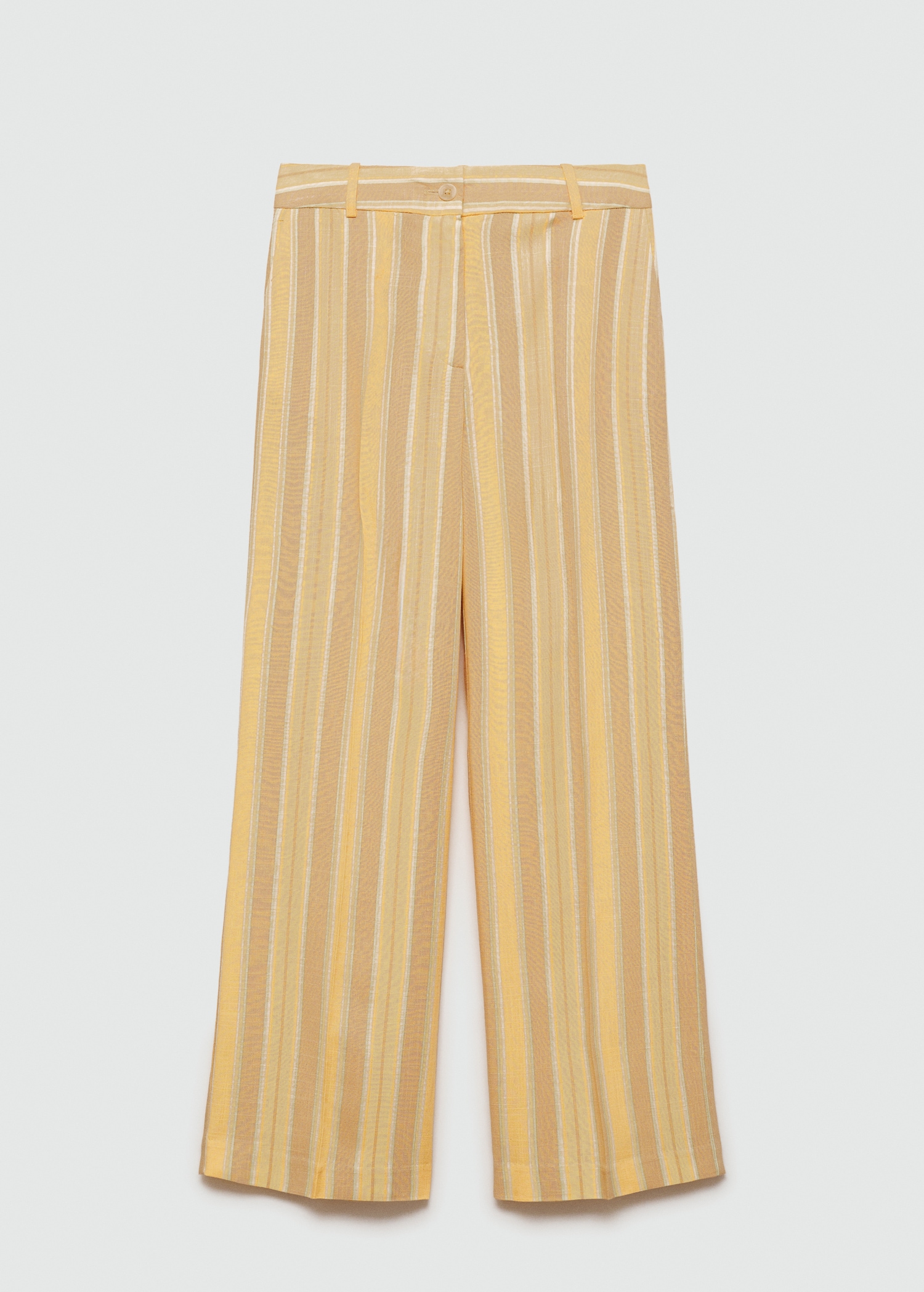 Straight striped trousers Women MANGO Japan - Main Image