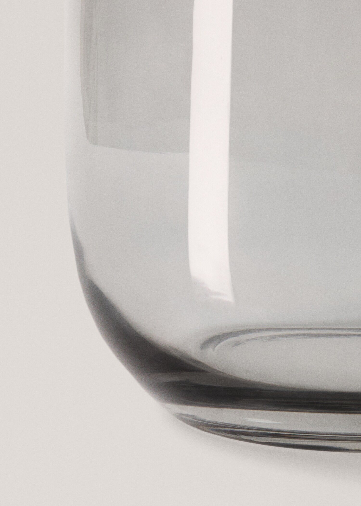 Grey glass vase 15.5x17.5cm - Details of the article 2