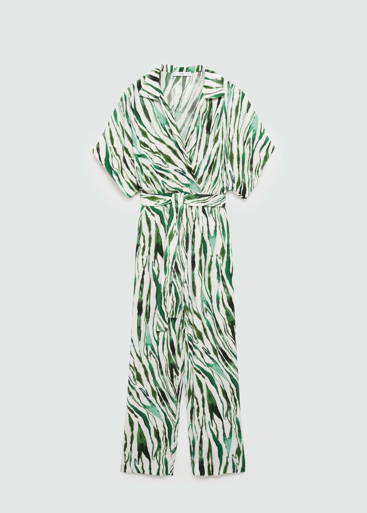 Printed jumpsuit with bow - Article without model