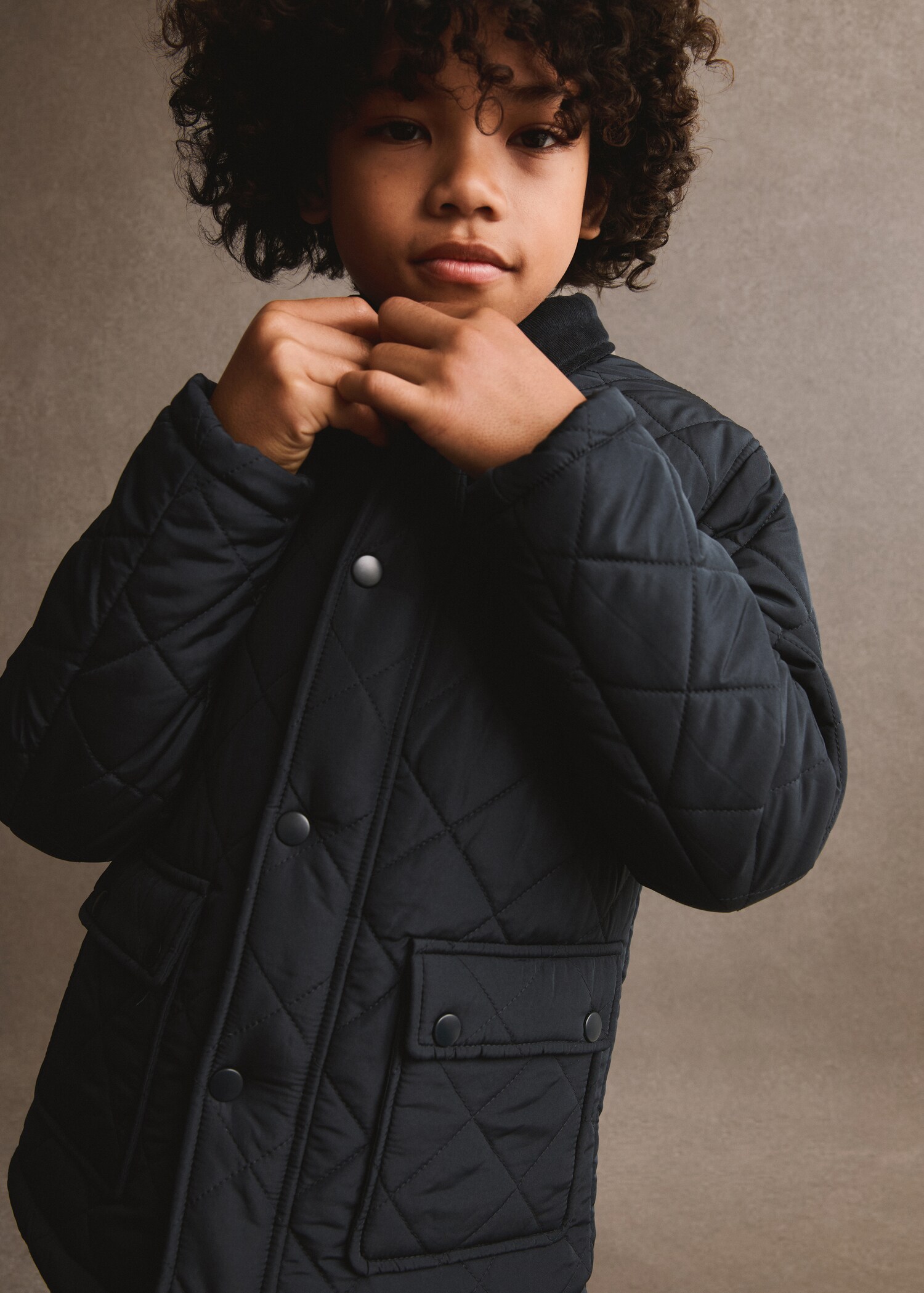 Rhombus quilted jacket - Details of the article 5