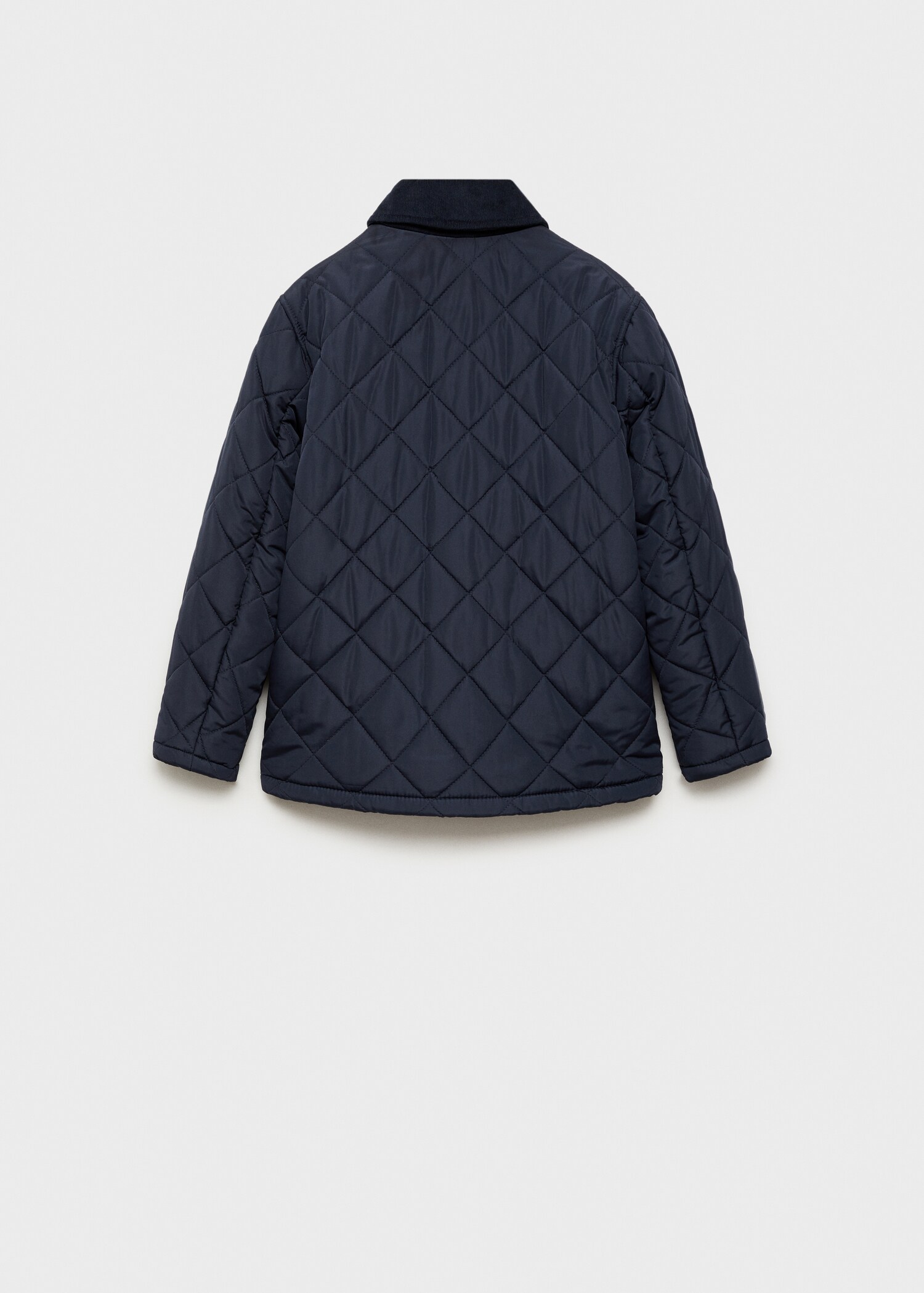 Rhombus quilted jacket - Reverse of the article