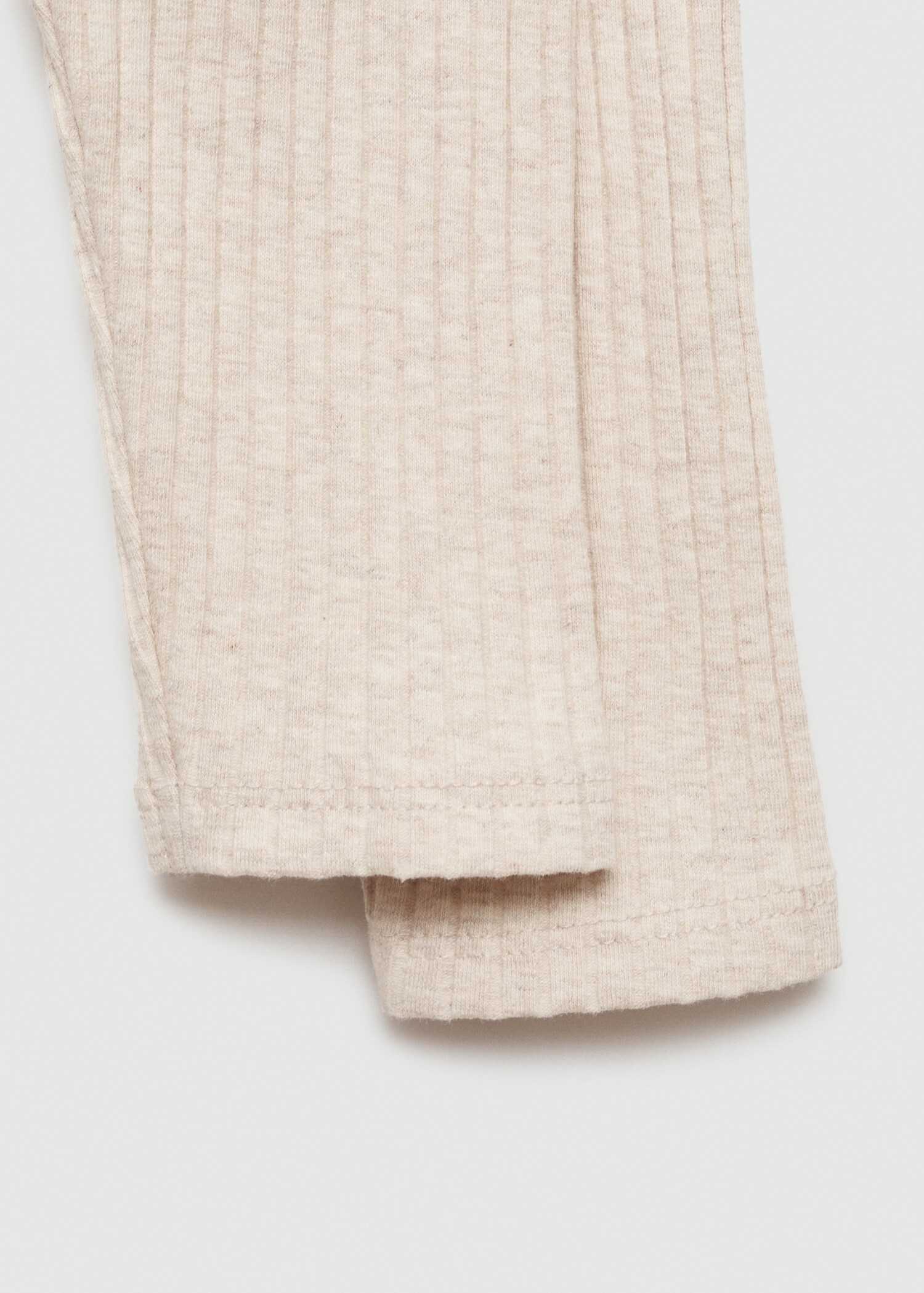 Cotton ribbed leggings - Details of the article 0