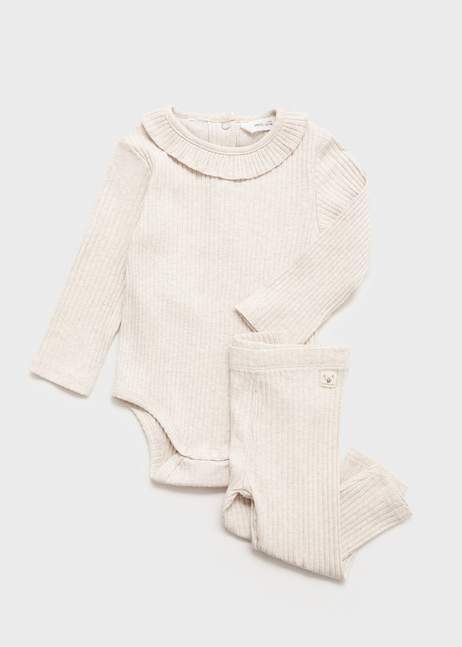 Cotton ribbed leggings - Details of the article 5