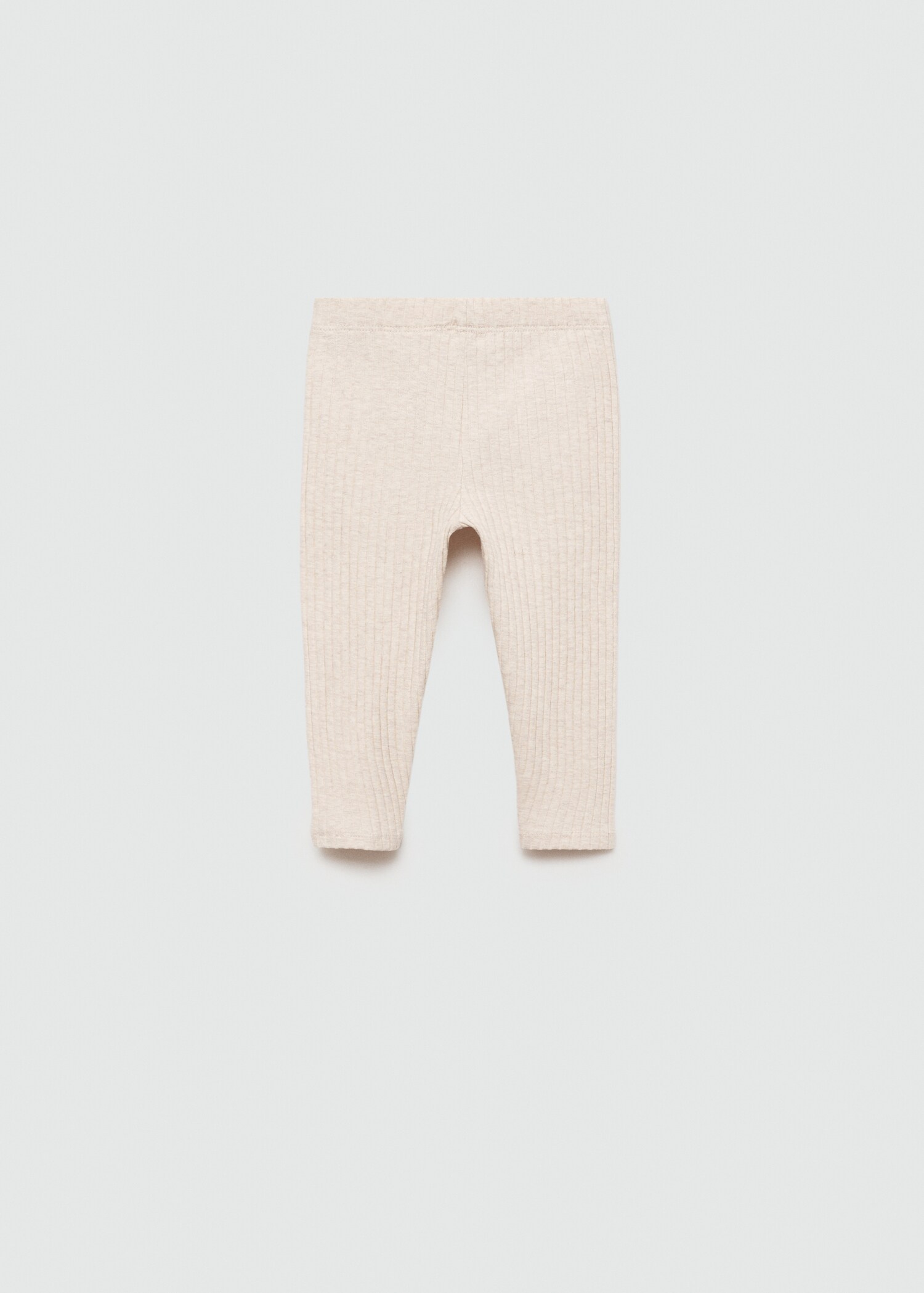 Cotton ribbed leggings - Reverse of the article
