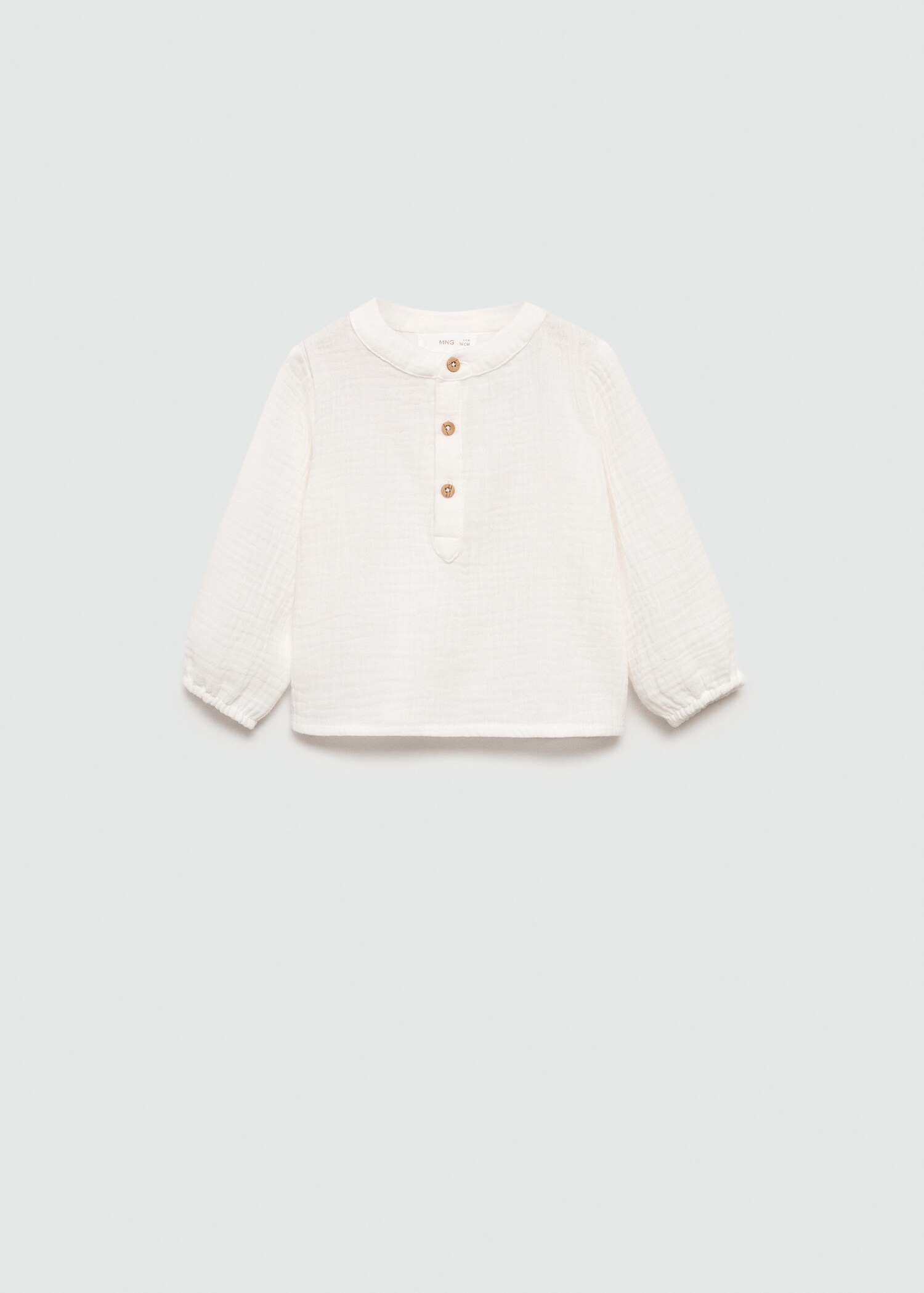 Chemise coton tissu plissé - Article sans modèle
