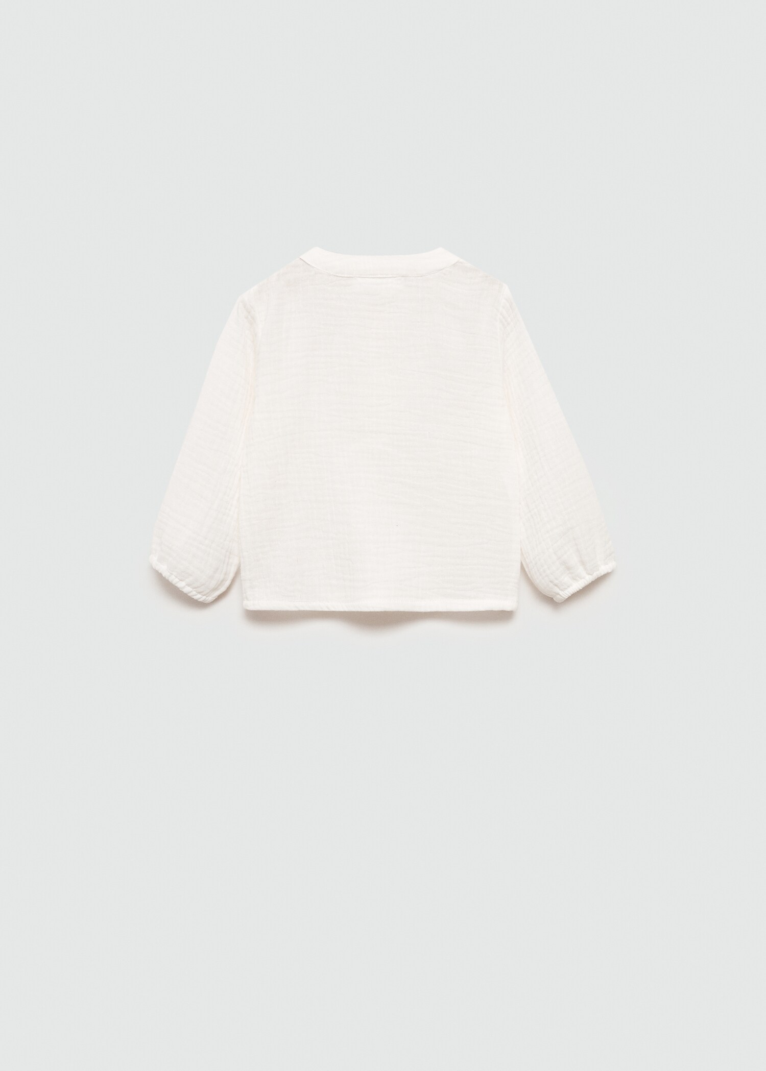 Chemise coton tissu plissé - Verso de l’article