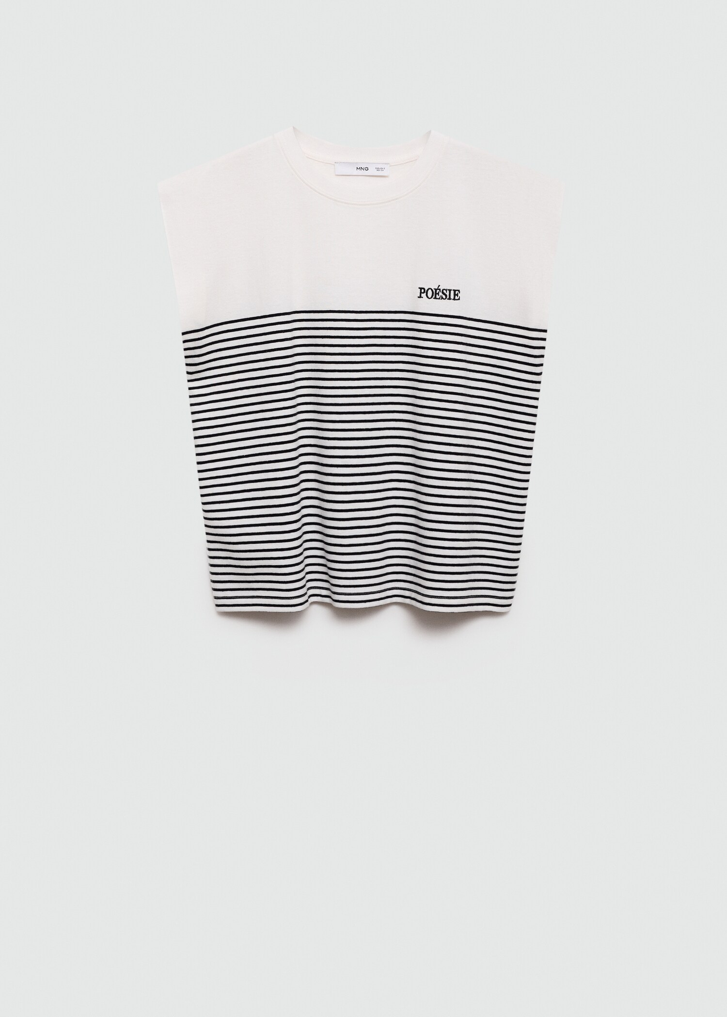 Striped cotton T-shirt - Article without model