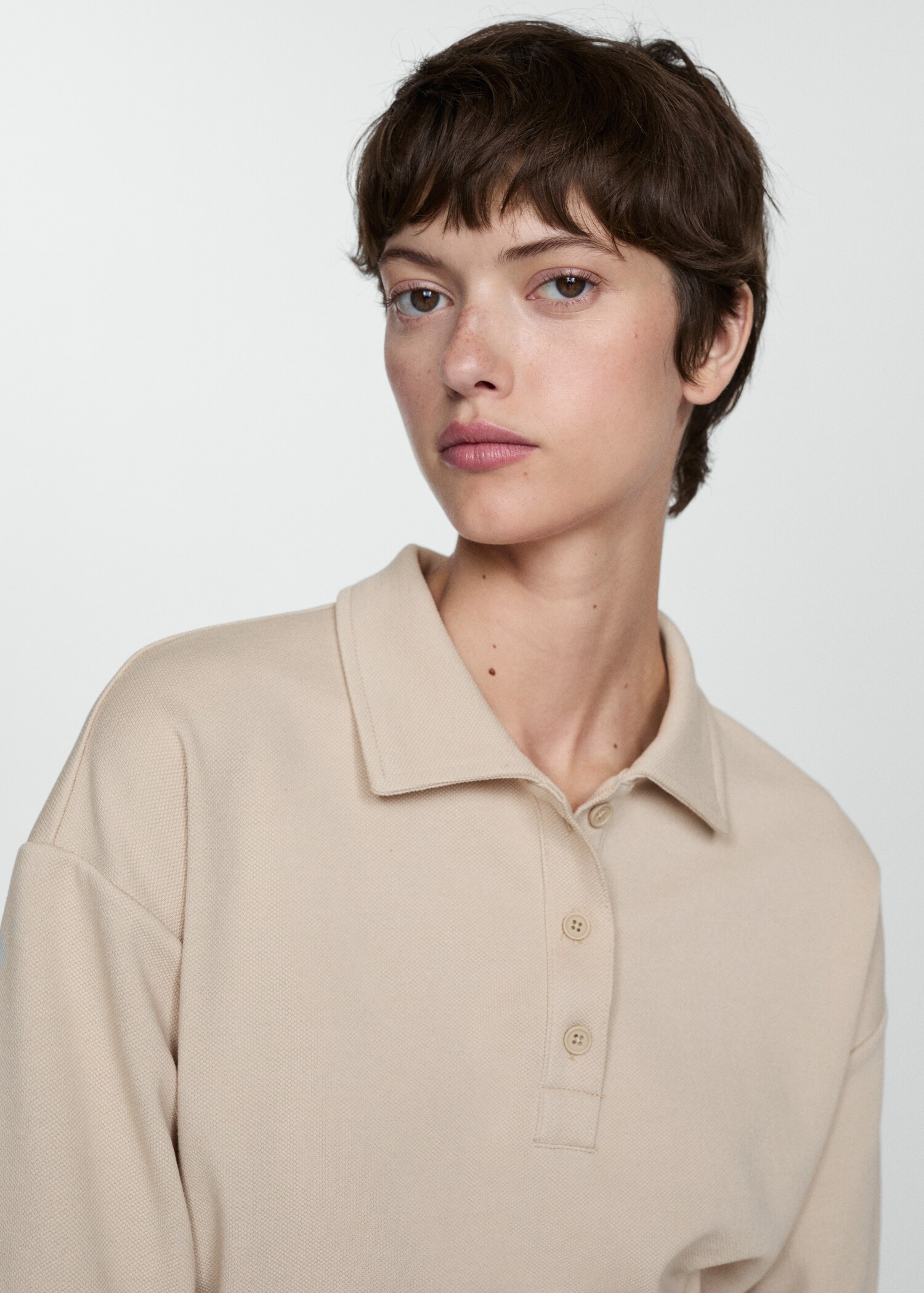 Sudadera cuello polo - Detalle del artículo 1