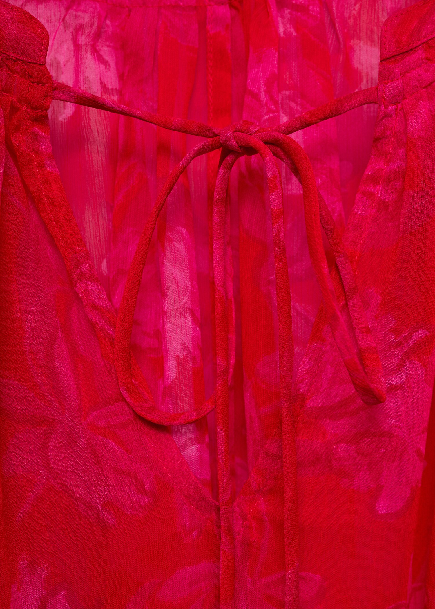 Blouse semi-transparente en imprimé fleuri - Détail de l'article 0
