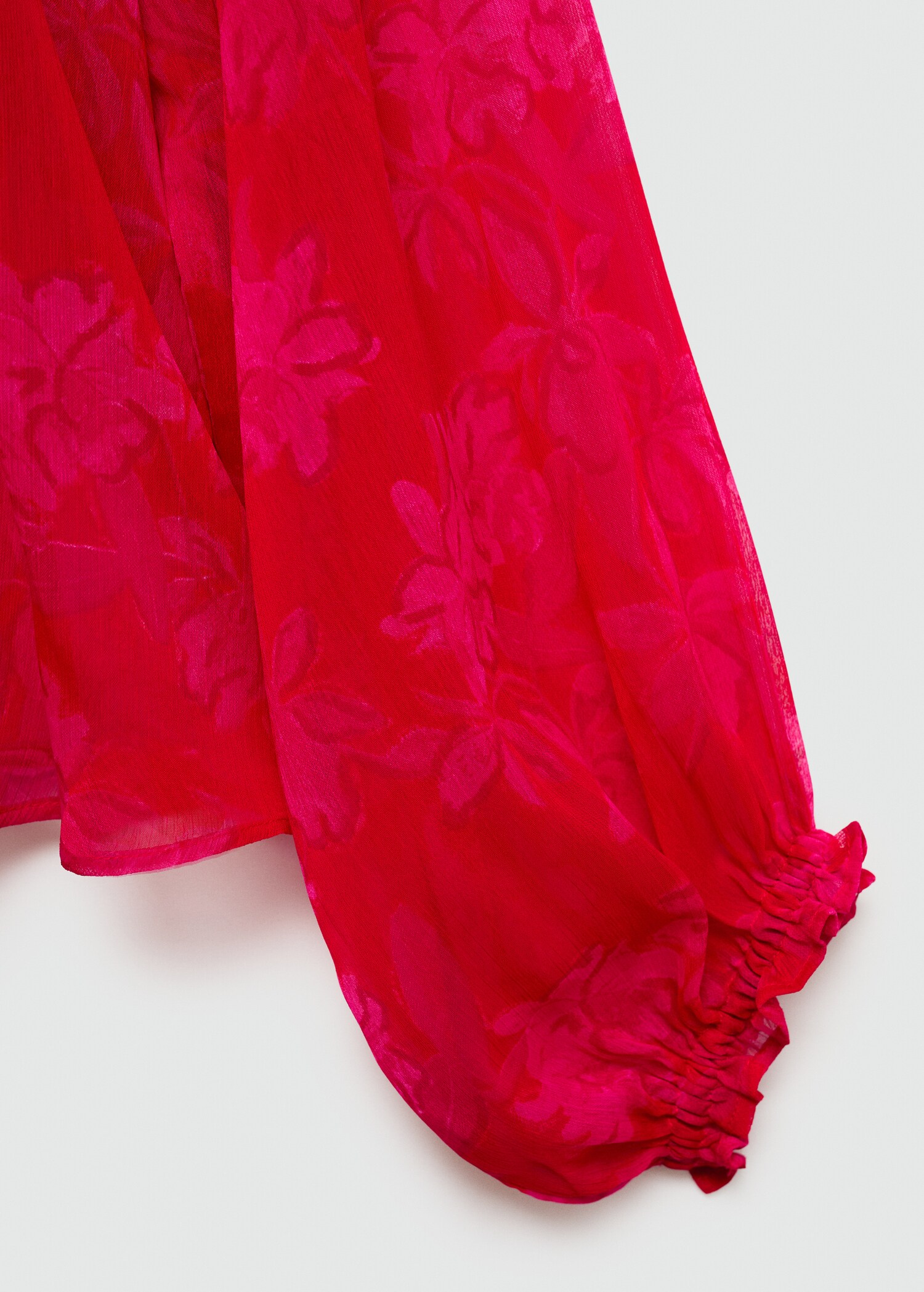 Blouse semi-transparente en imprimé fleuri - Détail de l'article 8