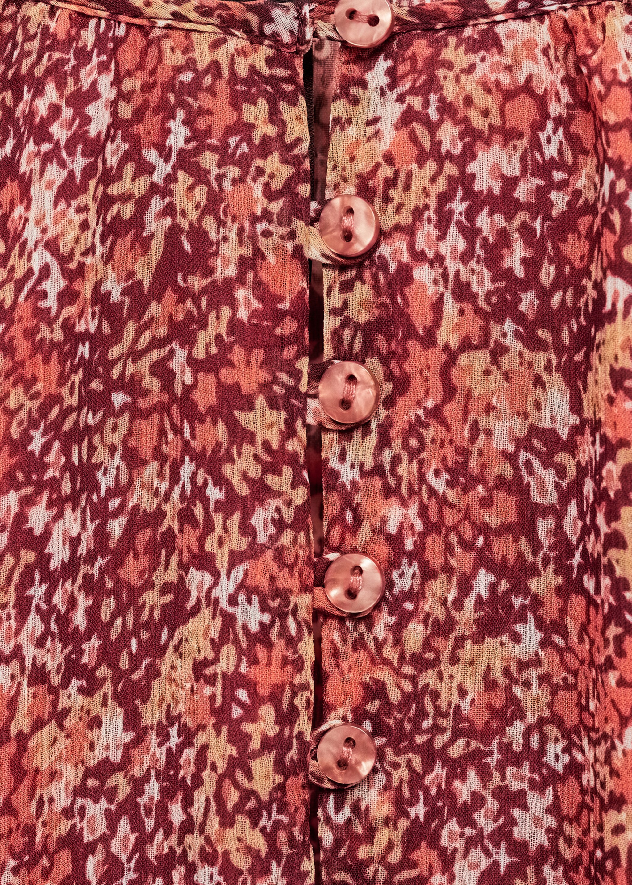 Short floral-print dress - Details of the article 0