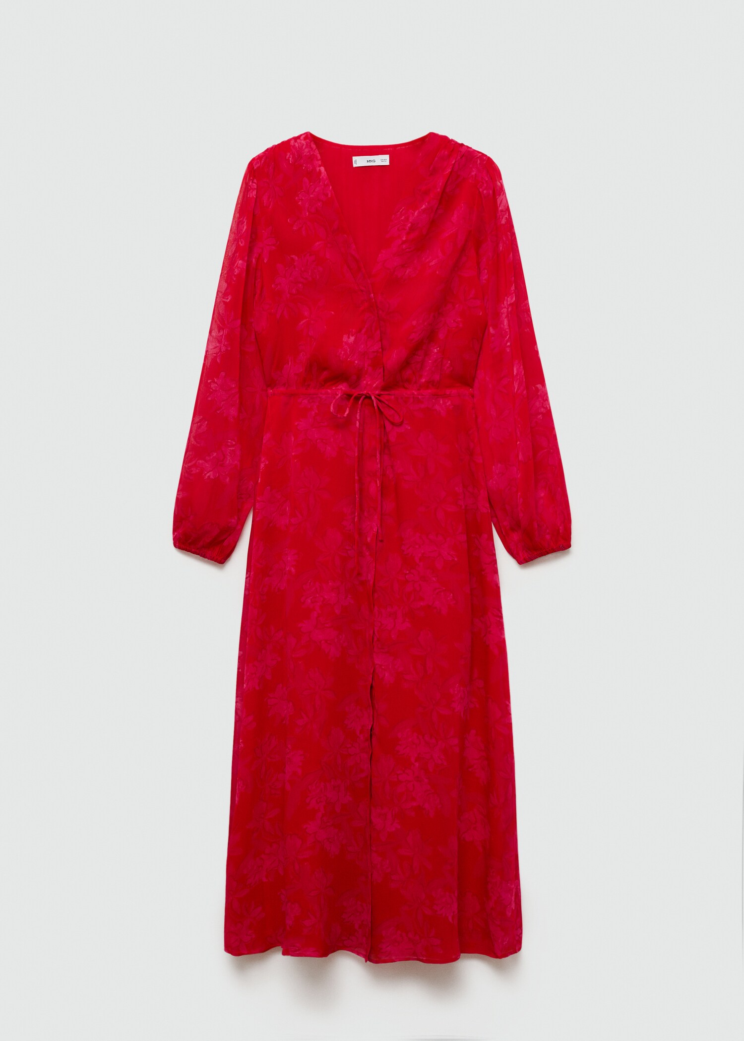 Robe en imprimé fleuri nœud - Article sans modèle