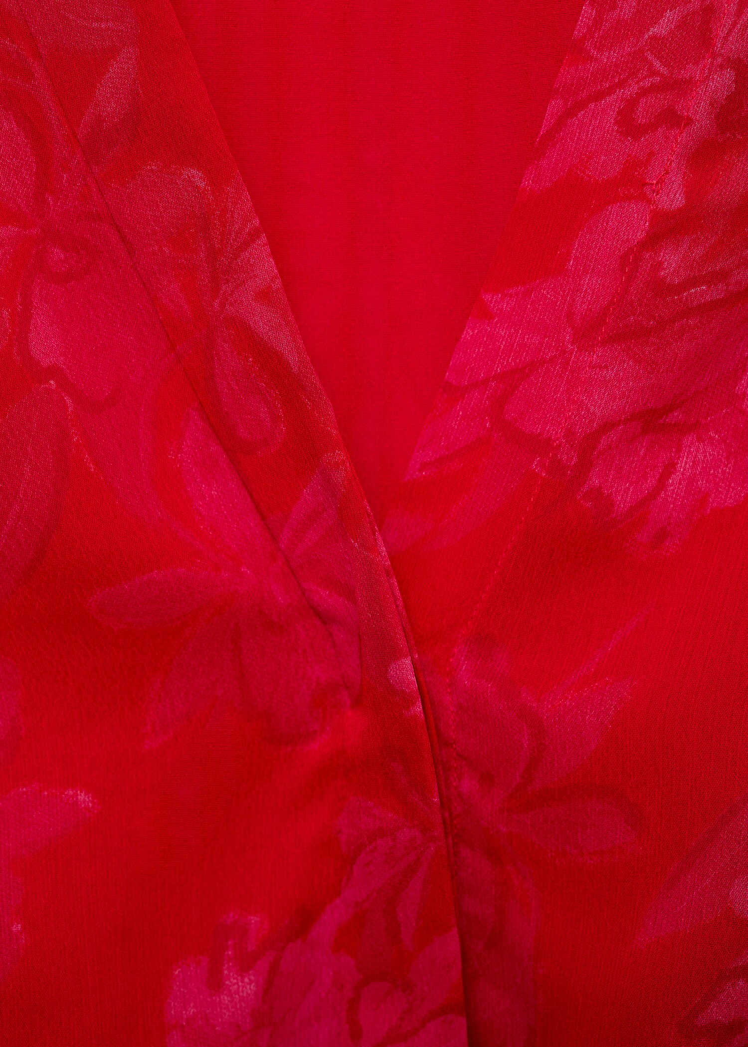 Robe en imprimé fleuri nœud - Détail de l'article 0