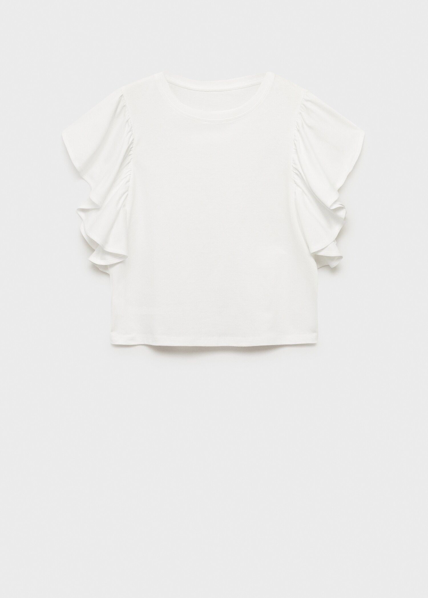 Frills cotton t-shirt - Article without model