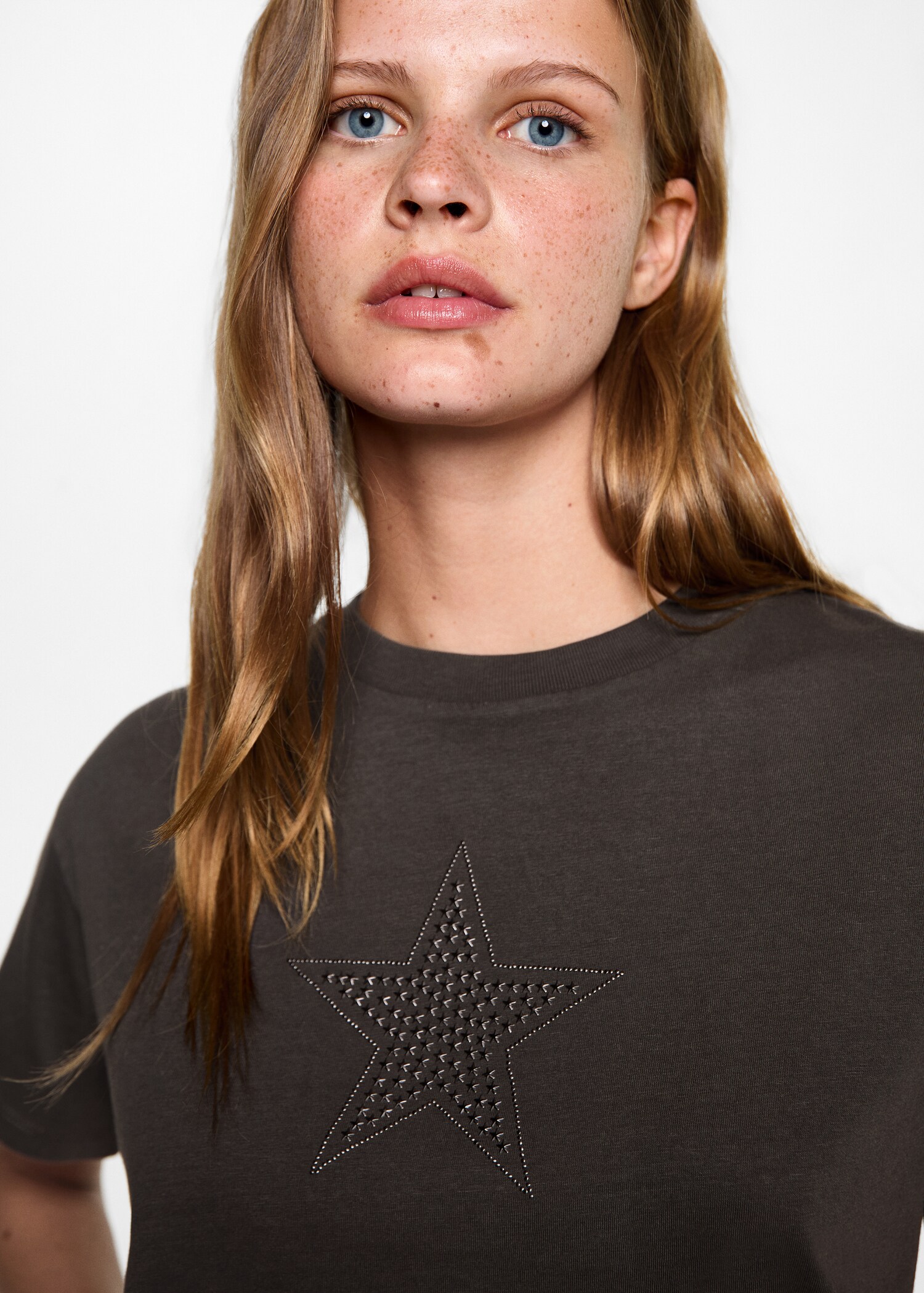 Studded print T-shirt - Details of the article 1