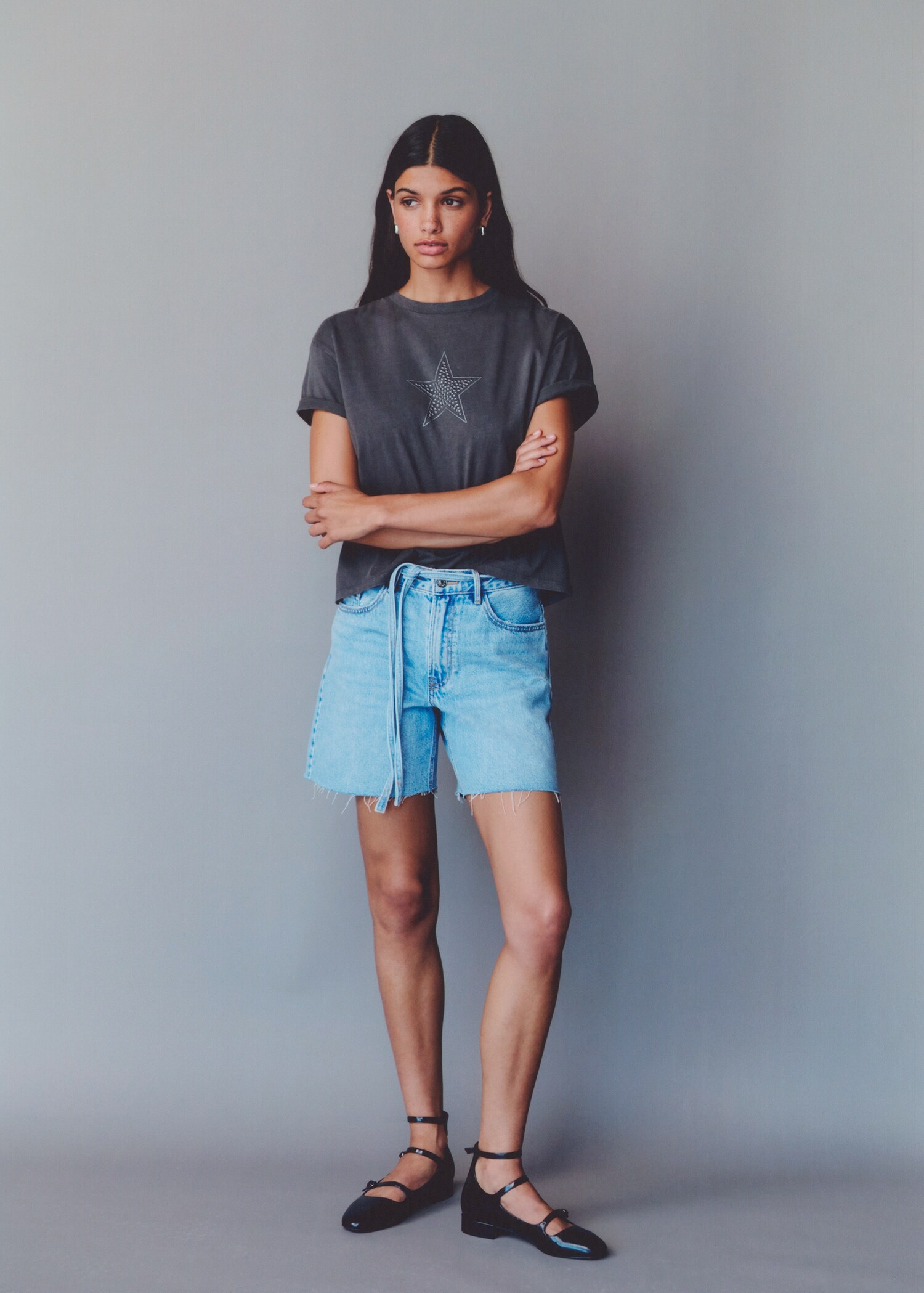 Studded print T-shirt - Details of the article 5