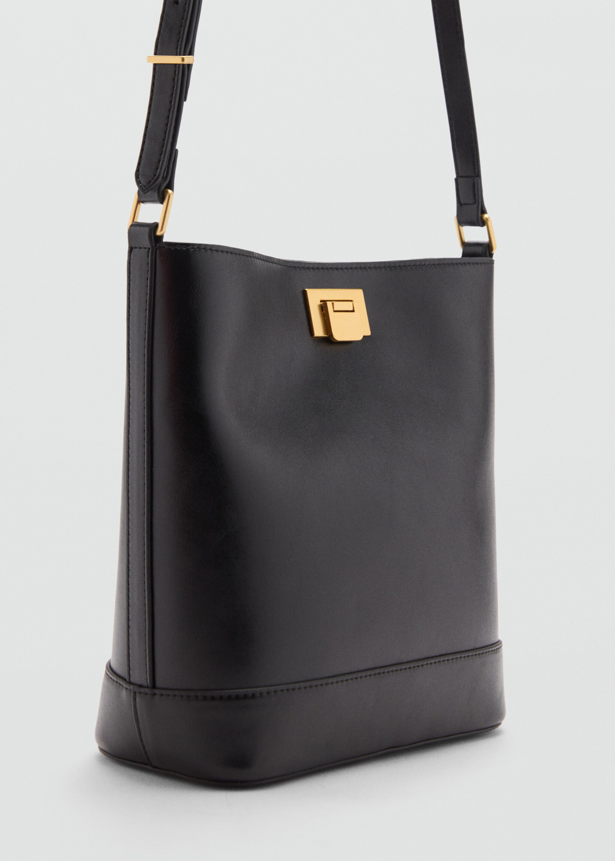 Shopper bag with metallic detail - Medium plane