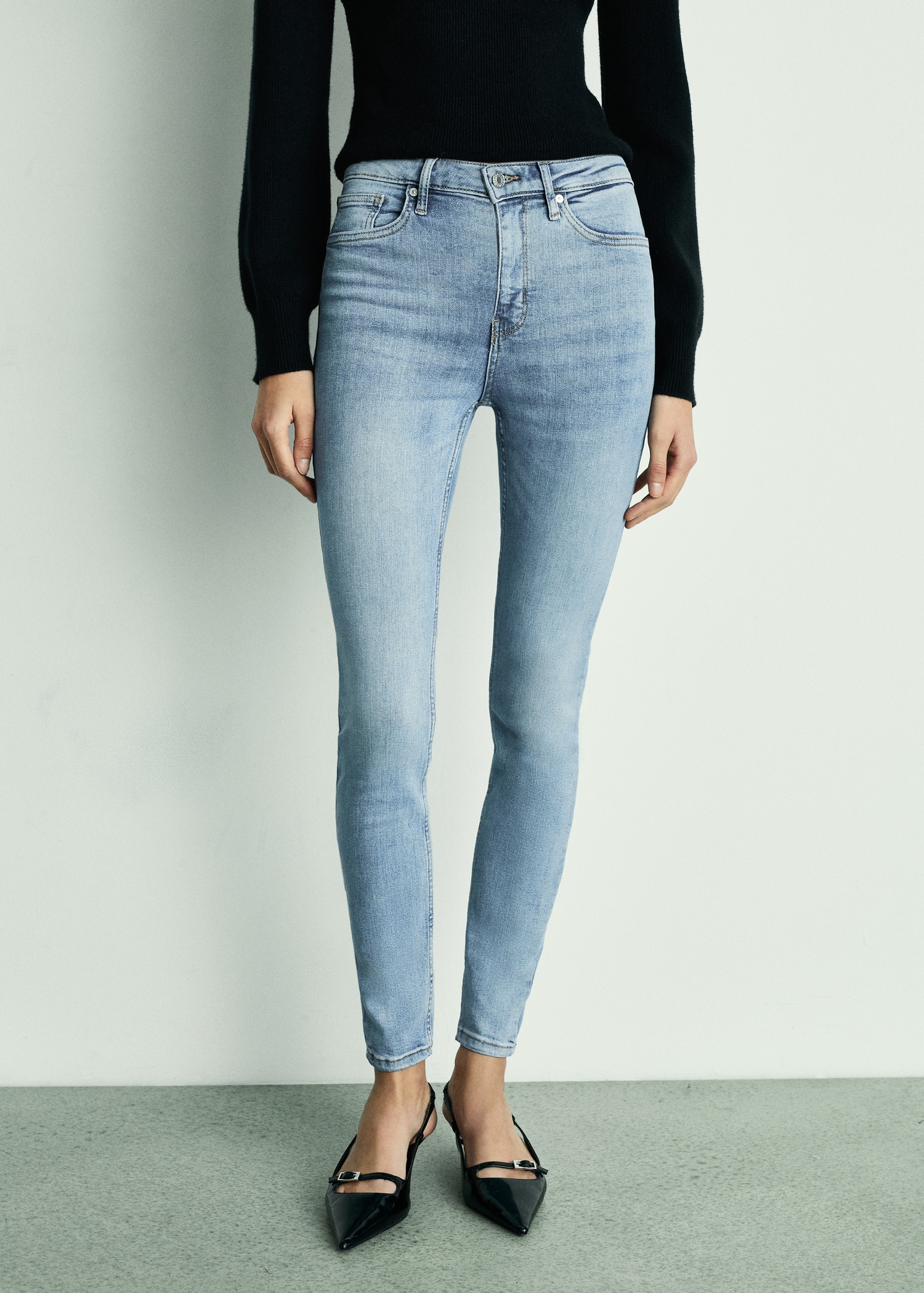 High-rise skinny jeans - Medium plane