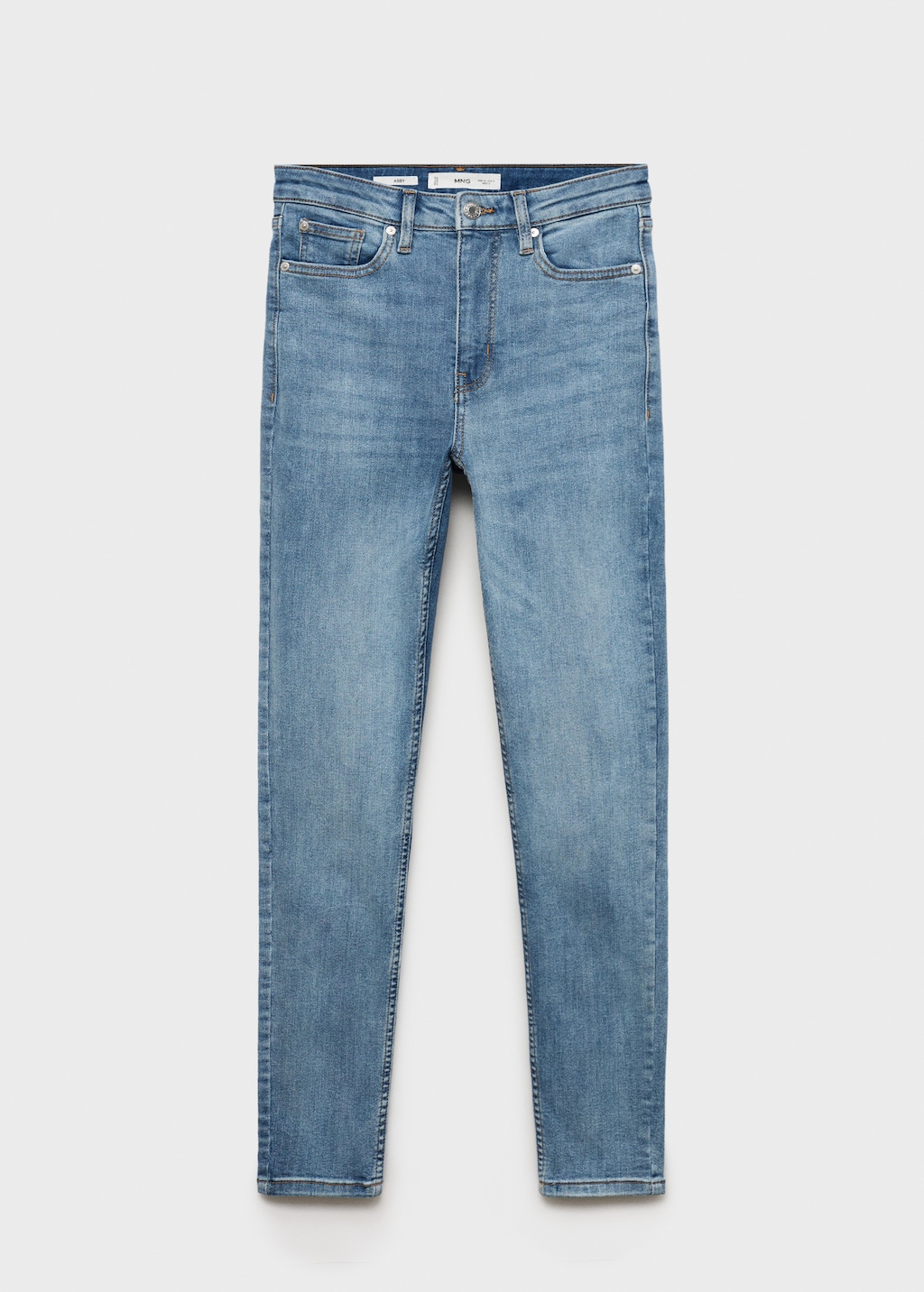MANGO High rise skinny jeans medium blue 8 Woman