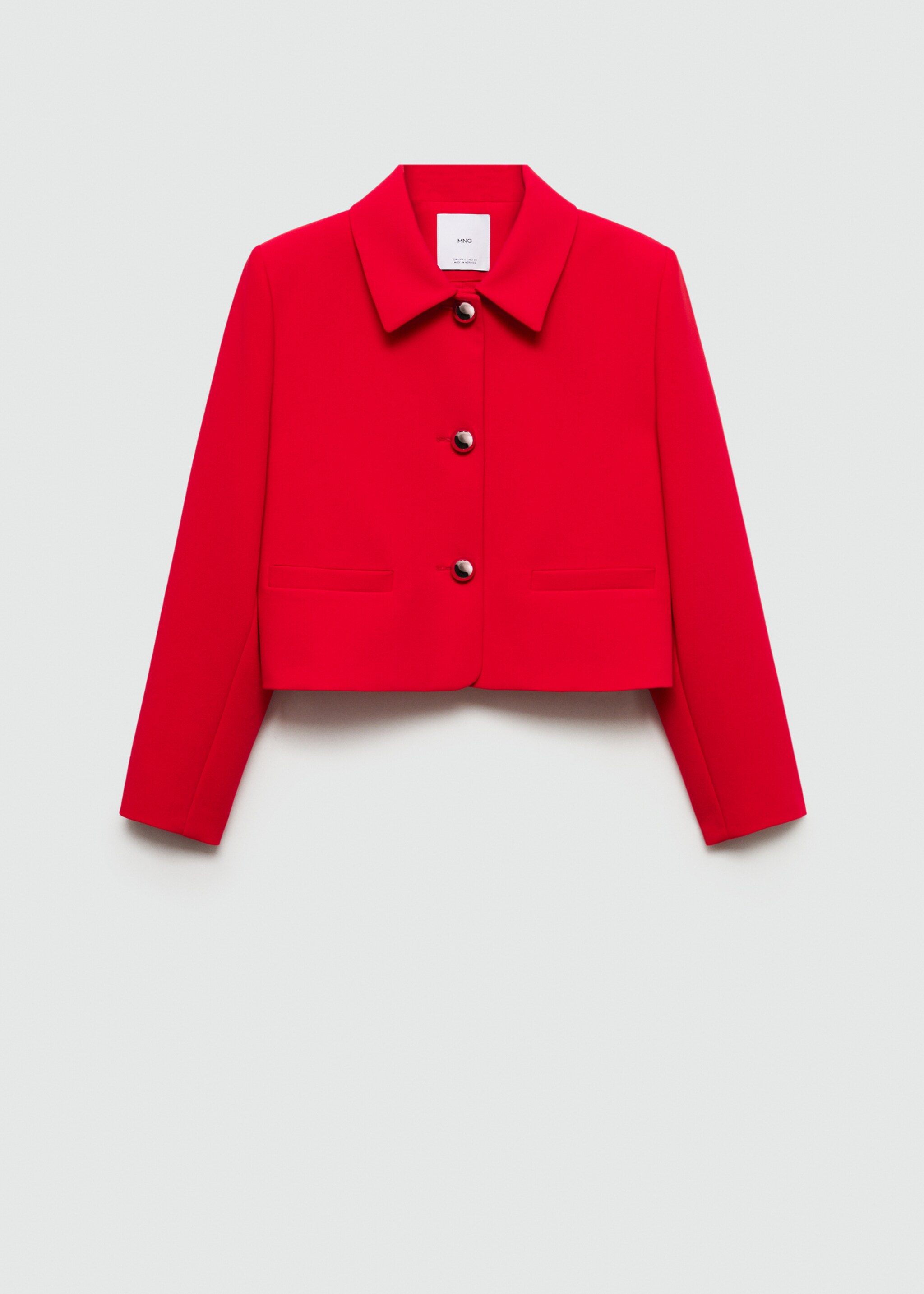 Buttoned cropped jacket - Article without model