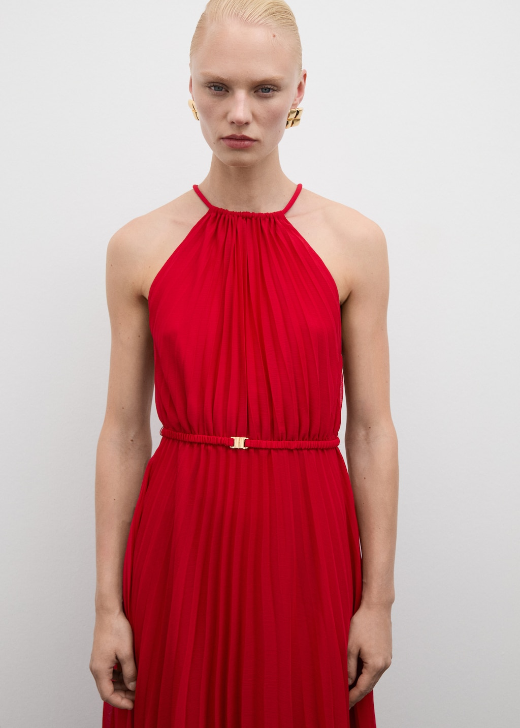 Women pleated dress sale