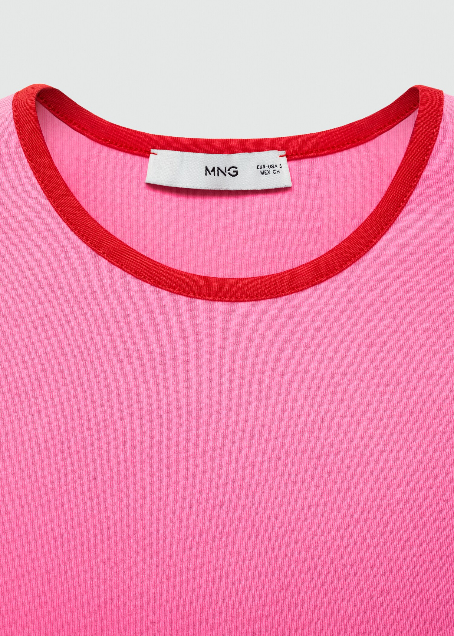 Contrast trim T-shirt - Details of the article 8