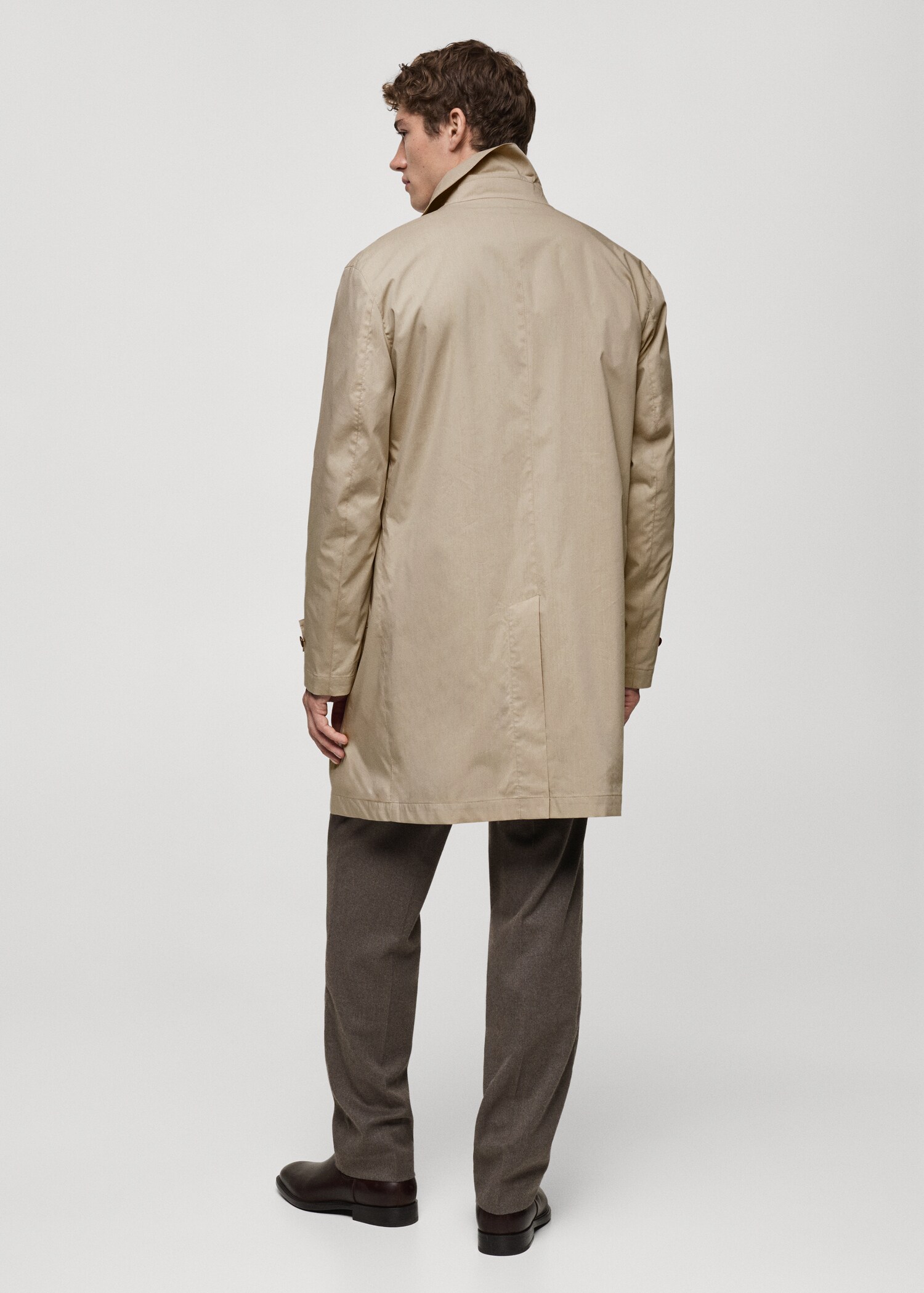 Classic water-repellent trench coat - Reverse of the article