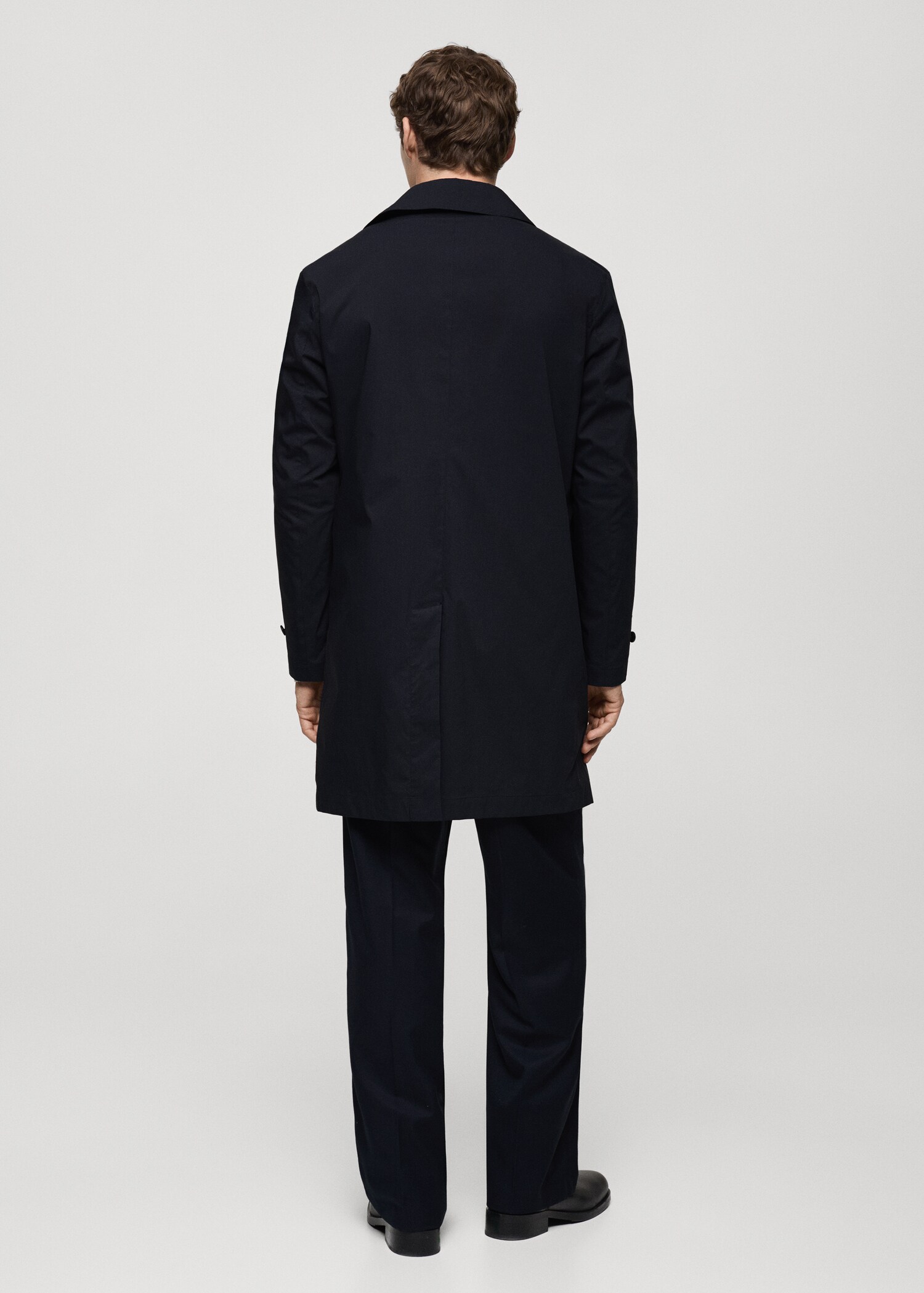 Classic water-repellent trench coat - Reverse of the article