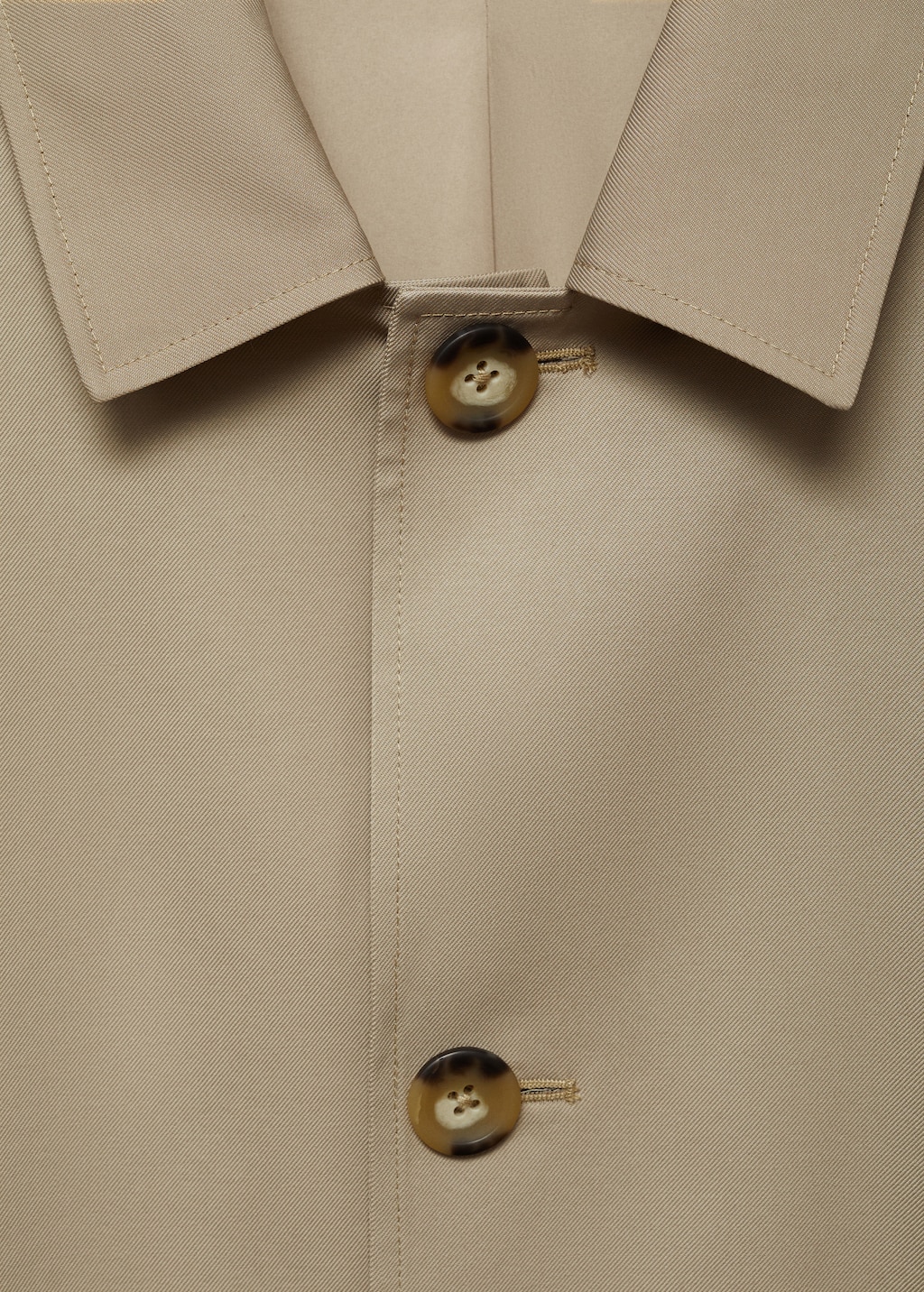 Relaxed-fit water-repellent trench coat