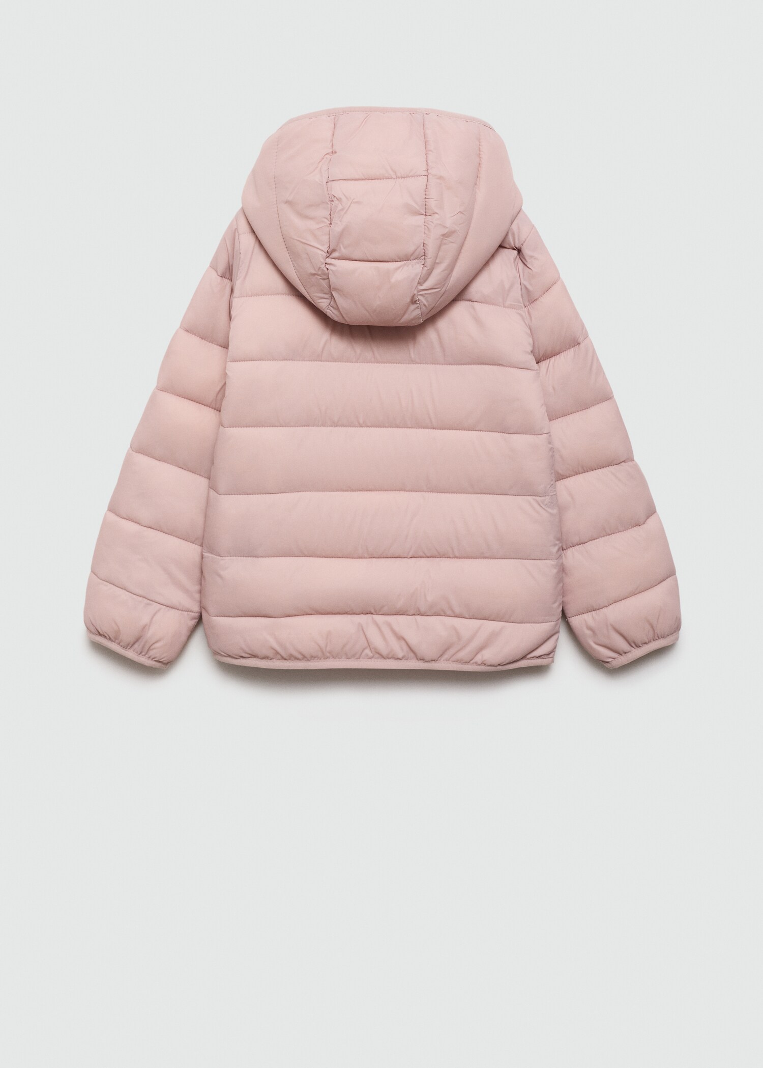 Hood quilted coat - Reverse of the article
