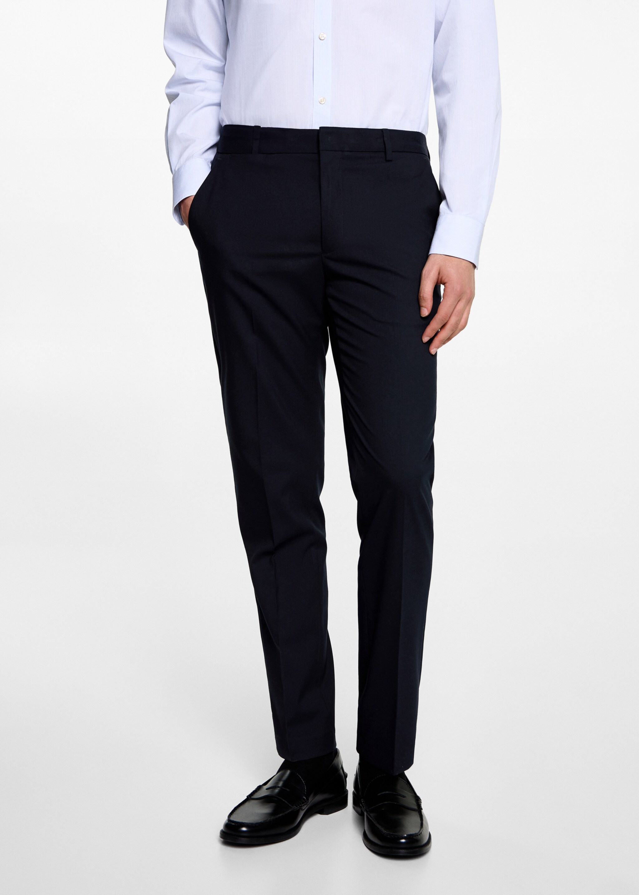 Pantalon de costume slim fit - Plan moyen