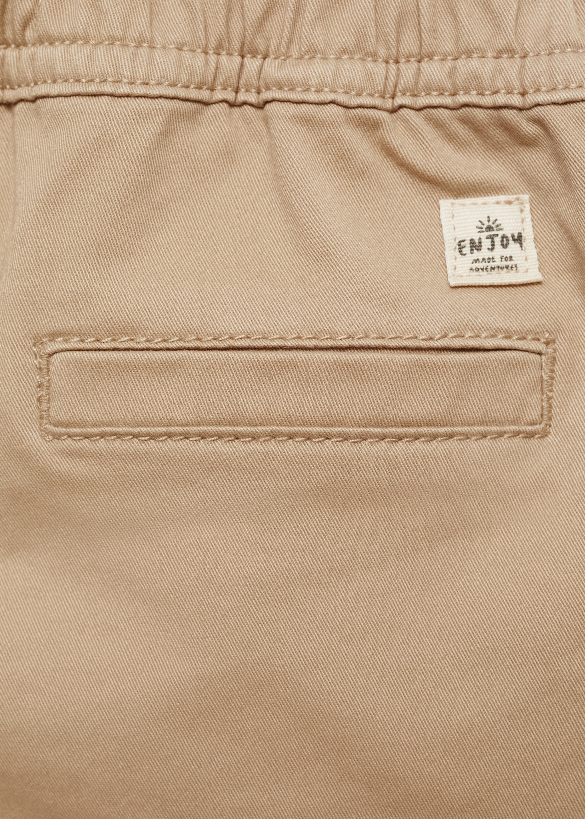 Elastic waist cargo trousers - Details of the article 0