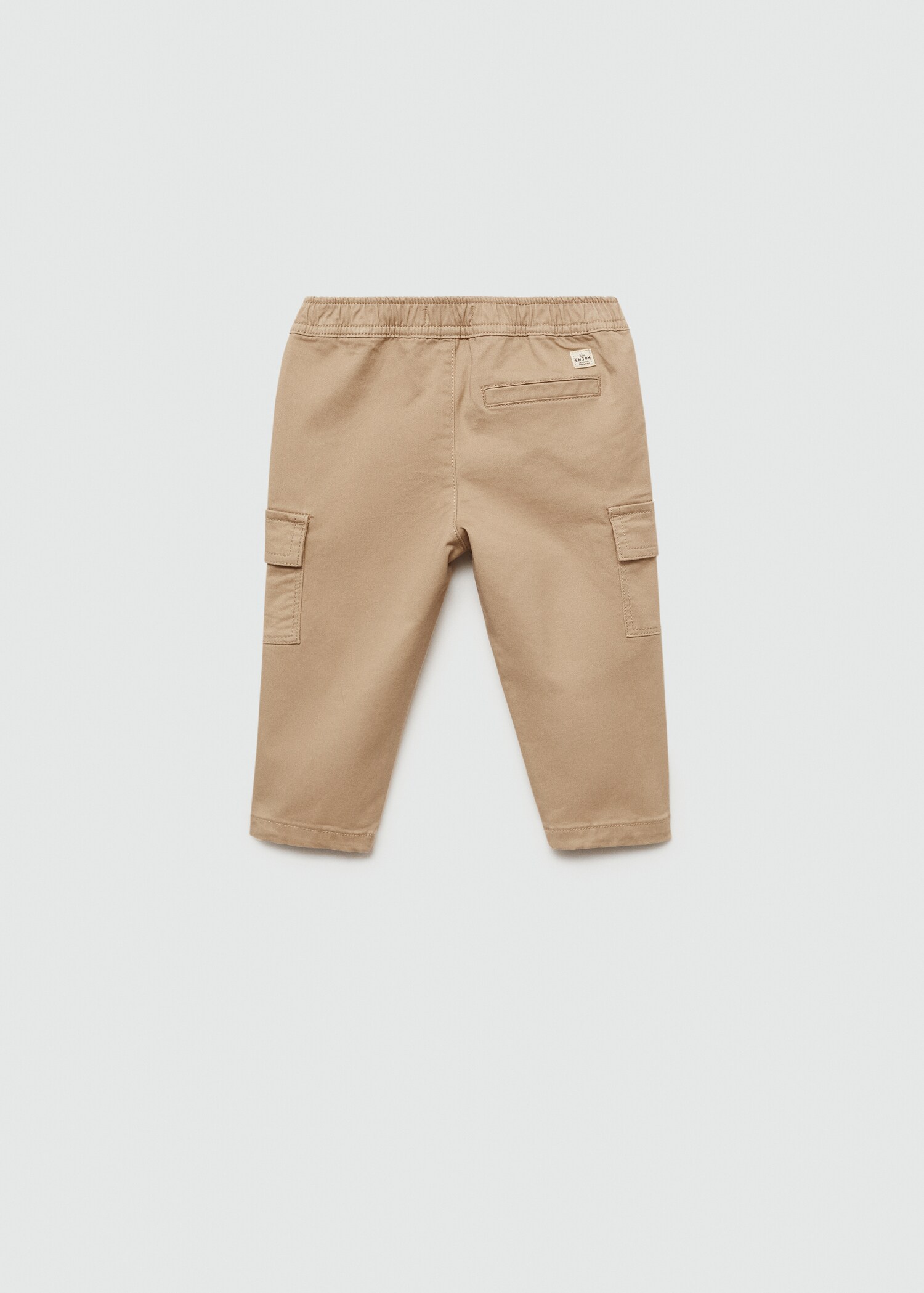 Elastic waist cargo trousers - Reverse of the article