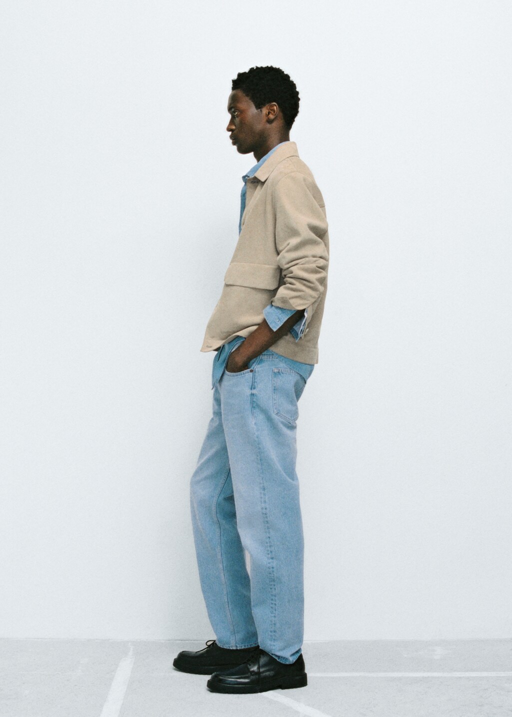 Straight fit bob jeans Men MANGO Bermuda