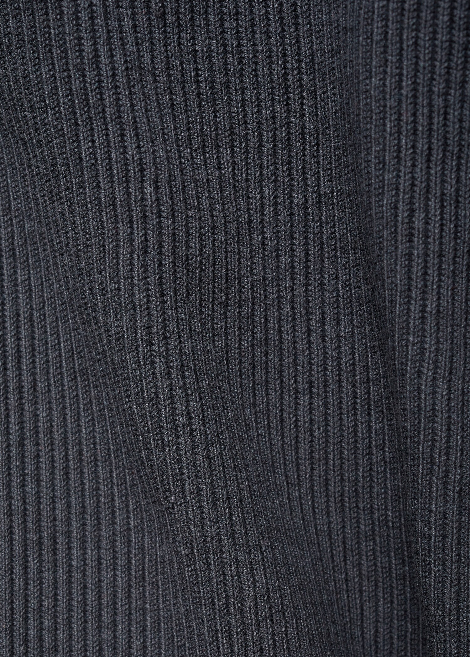 Pull-over maille côtelée col zippé - Détail de l'article 0
